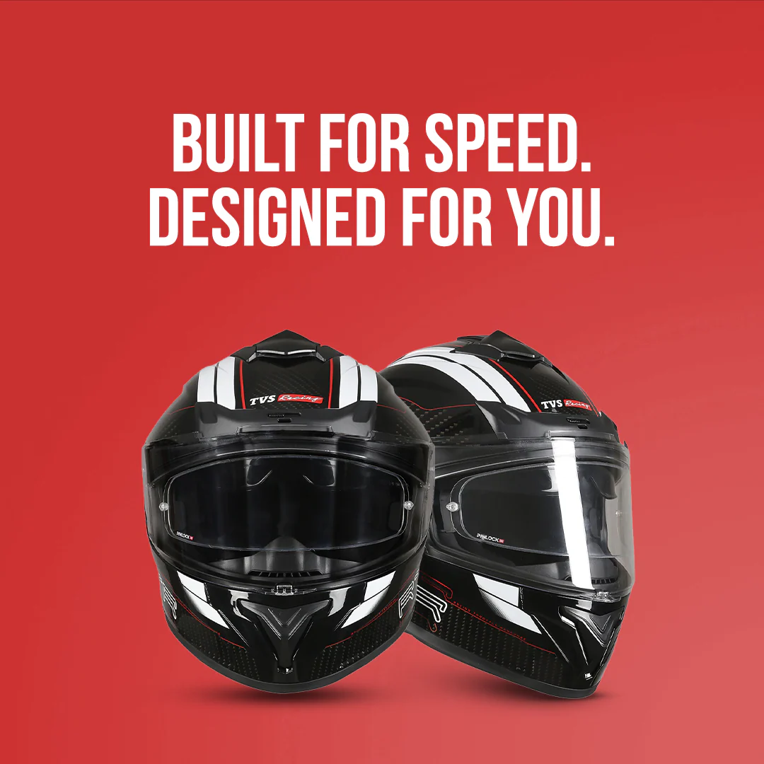 TVS Racing Hurricane Helmet Full-Face, Aerodynamic Design - Image 44