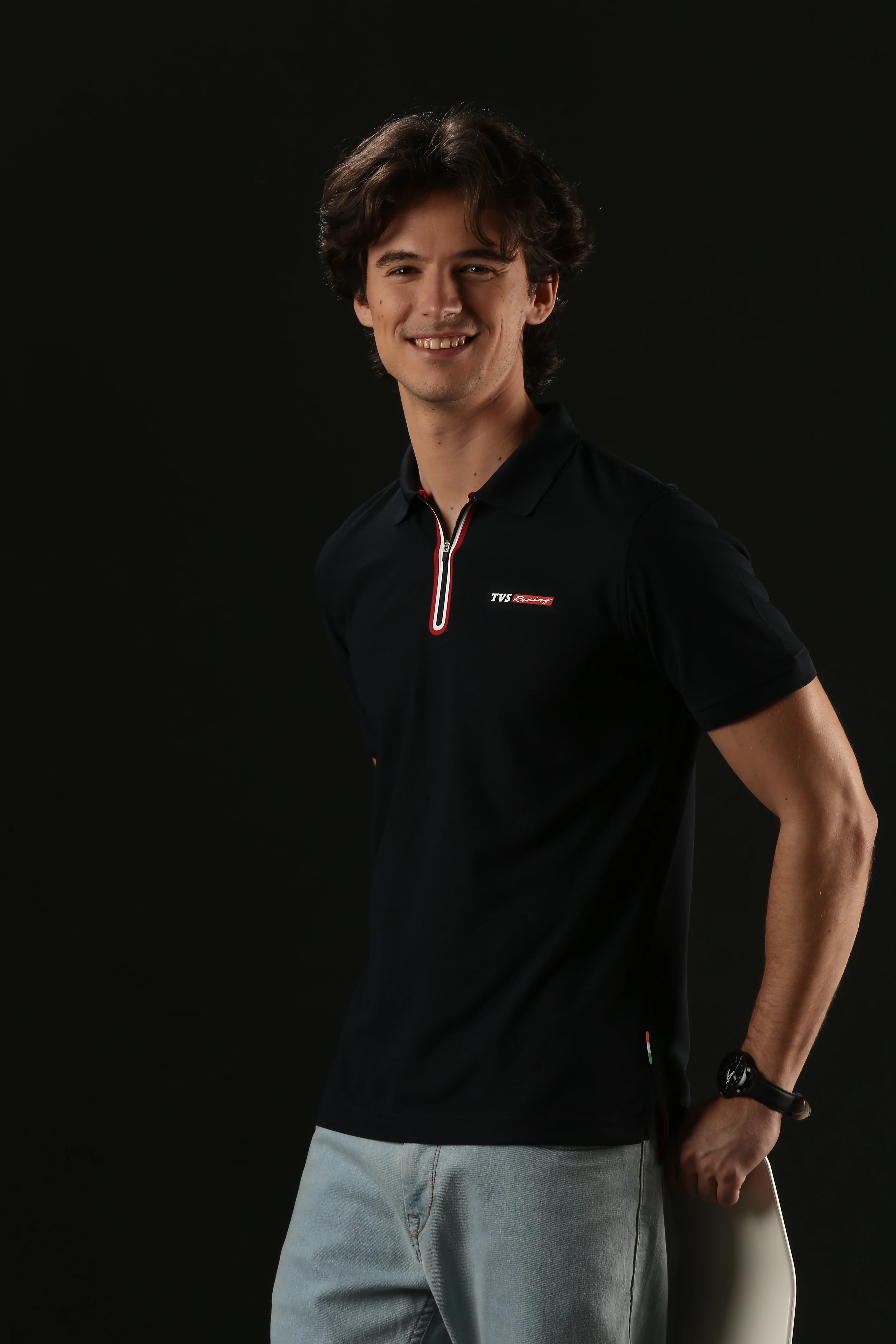 TVS Originals Racing Men’s Polo T-Shirt | 100% Polyester | Quick-Dry | Antimicrobial Finish | Zipper Placket | Reflective Branding | Lightweight Activewear | 200 GSM | Regular Fit - Image 25