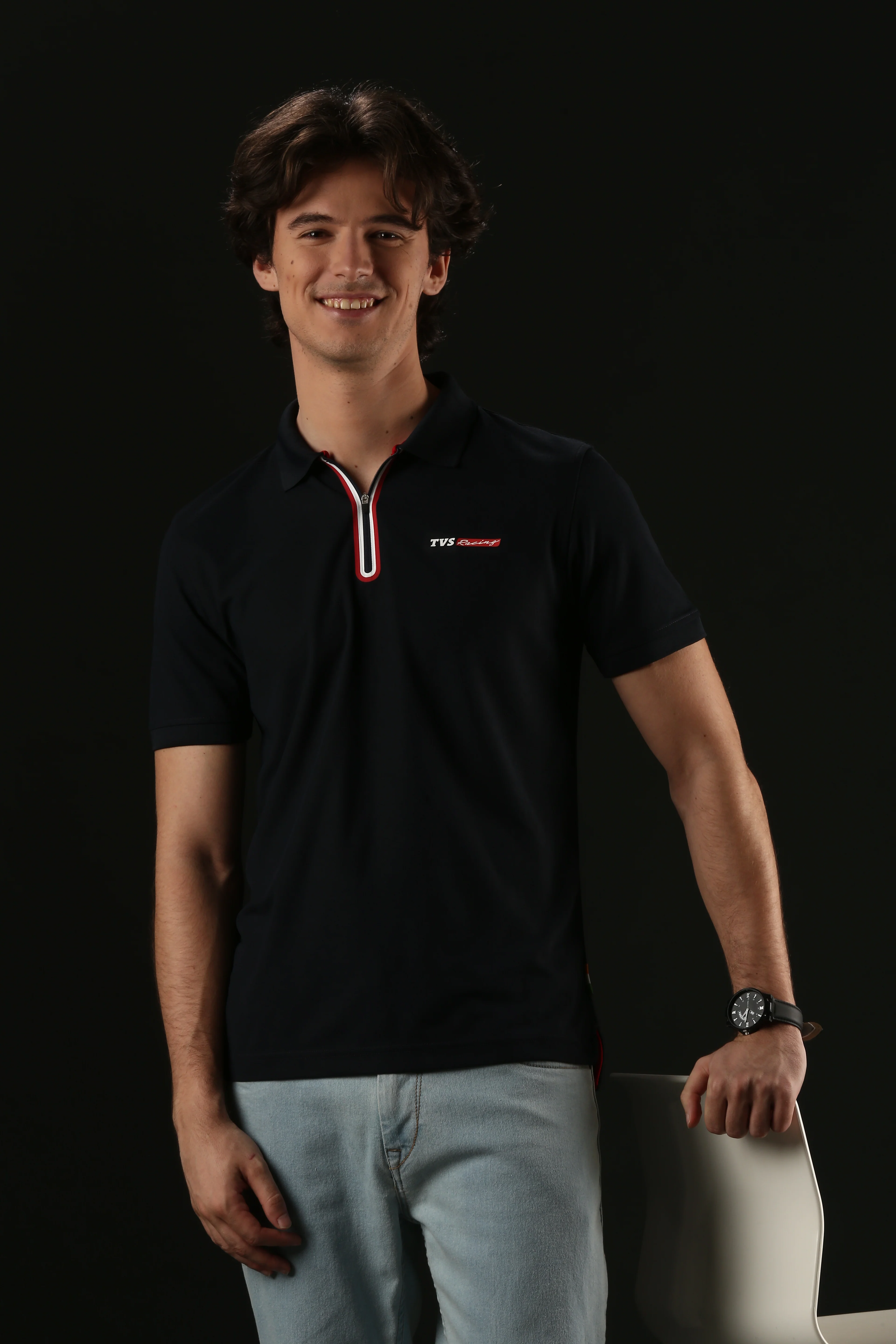 TVS Originals Racing Men’s Polo T-Shirt | 100% Polyester | Quick-Dry | Antimicrobial Finish | Zipper Placket | Reflective Branding | Lightweight Activewear | 200 GSM | Regular Fit - Image 26