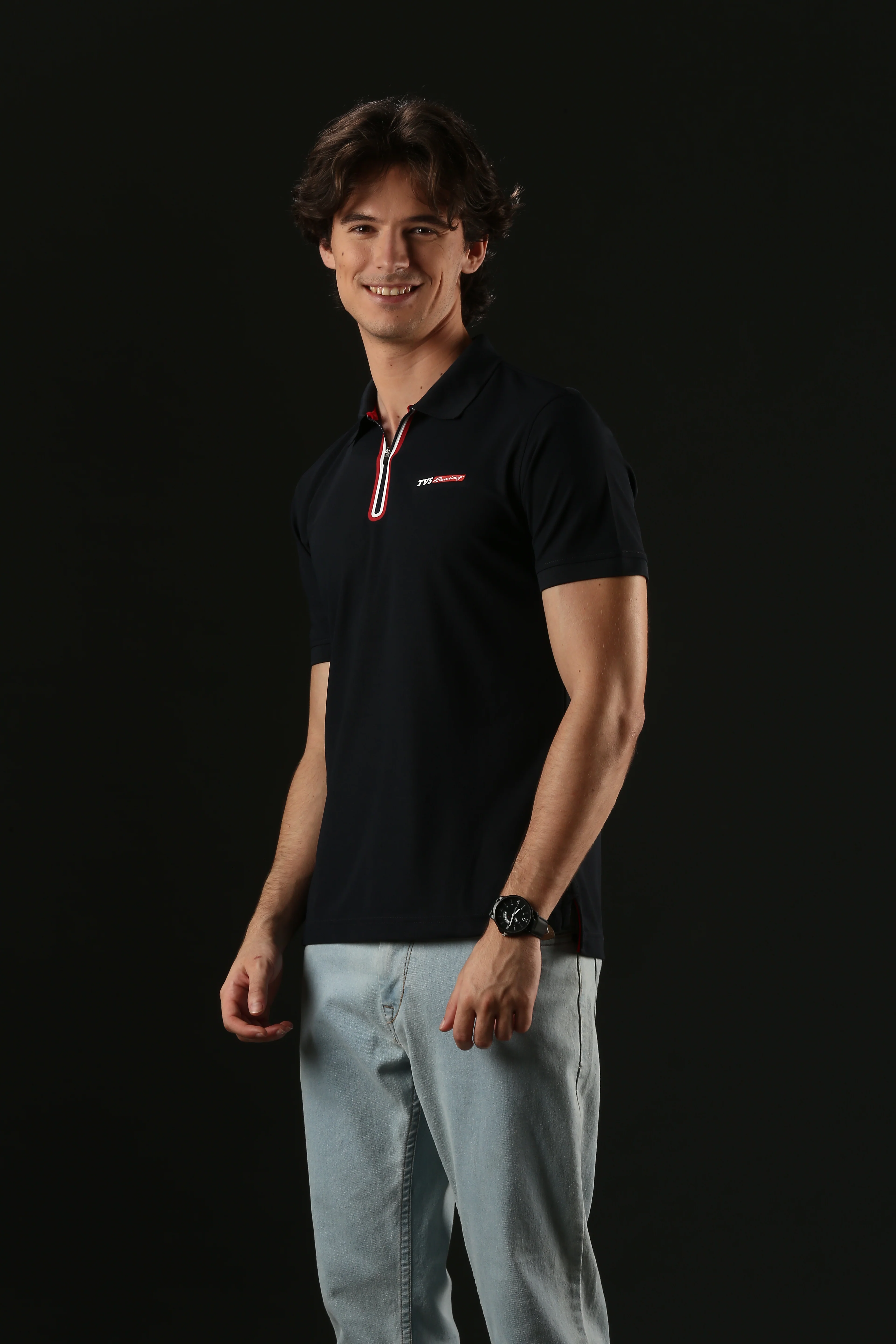 TVS Originals Racing Men’s Polo T-Shirt | 100% Polyester | Quick-Dry | Antimicrobial Finish | Zipper Placket | Reflective Branding | Lightweight Activewear | 200 GSM | Regular Fit - Image 29