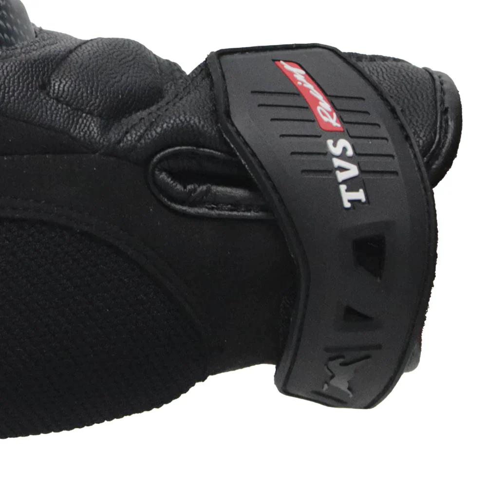 TVS Racing City Riding Gloves for Men – Hard SONIC Protected, Touch Screen Compatible, & Visor Wiper Fingertips – Premium Bike Gloves for Riding Comfort (Black) - Image 19