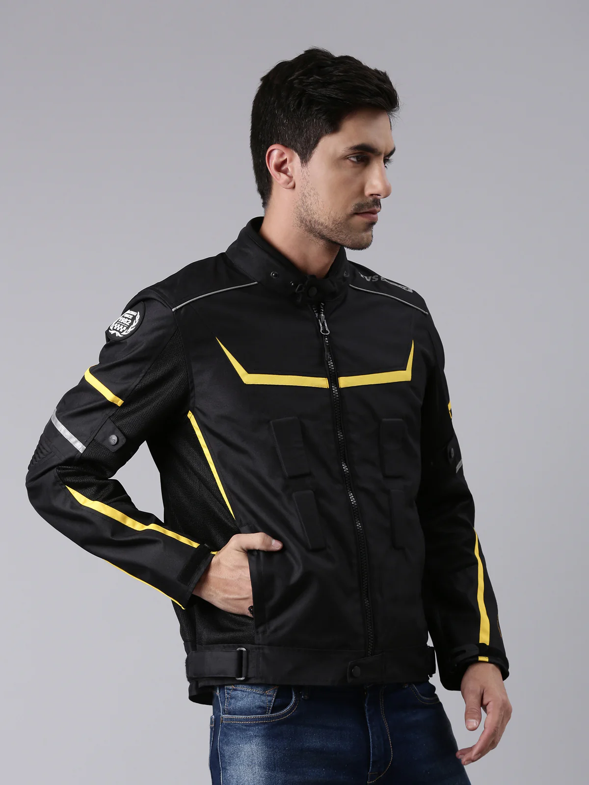 TVS Racing Arsenal Riding Jacket (KNOX ARMOURS - CE LEVEL 2) - Image 4