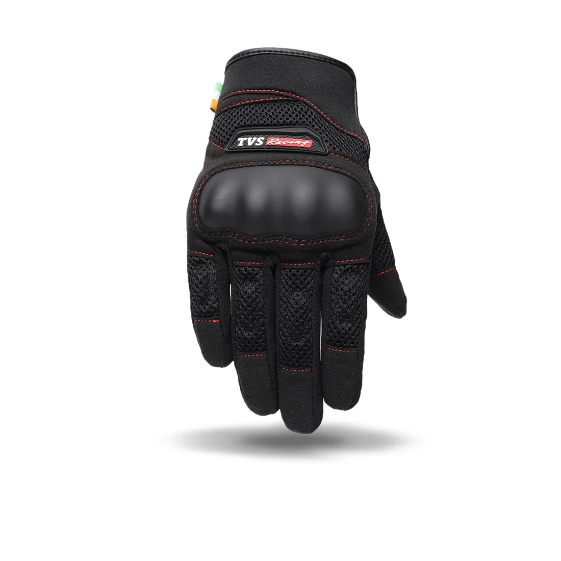 TVS Racing Rogue Riding Gloves | TPR Knuckle Guard | Touchscreen Fingertip | Airmesh Panels | Micro Suede Grip | 3mm Palm Padding | Velcro Strap | Motorcycle & Bike Riding Gloves - Image 2