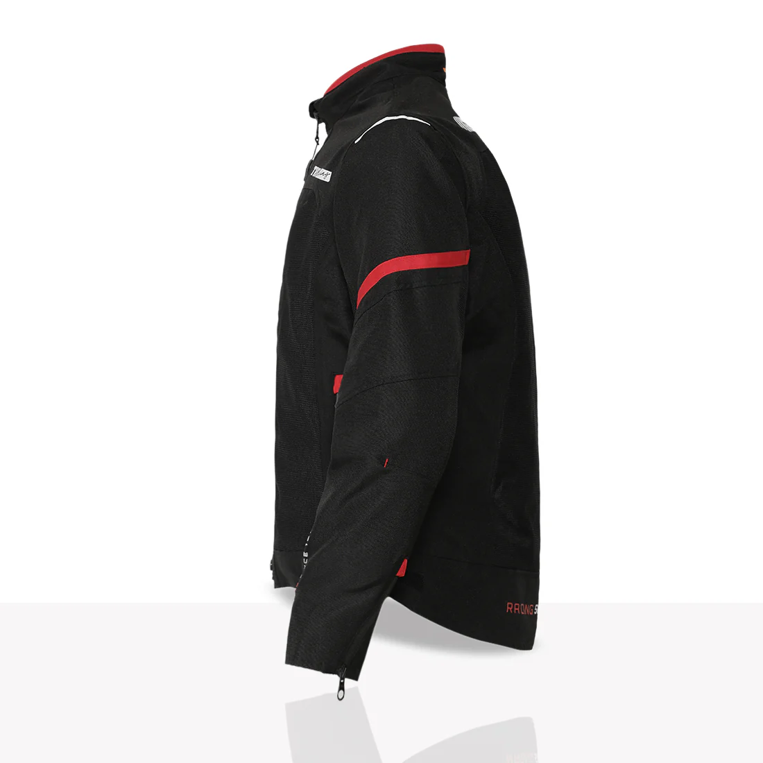 TVS Racing Tech-Core Road Jacket for Men | CE2 armour <5kN at Shoulders Elbows and Back | 600D Chassis | 310gsm Vent Mesh | High-Vis Reflective Tech| YKK zippers | Engineered for bikers - Image 11