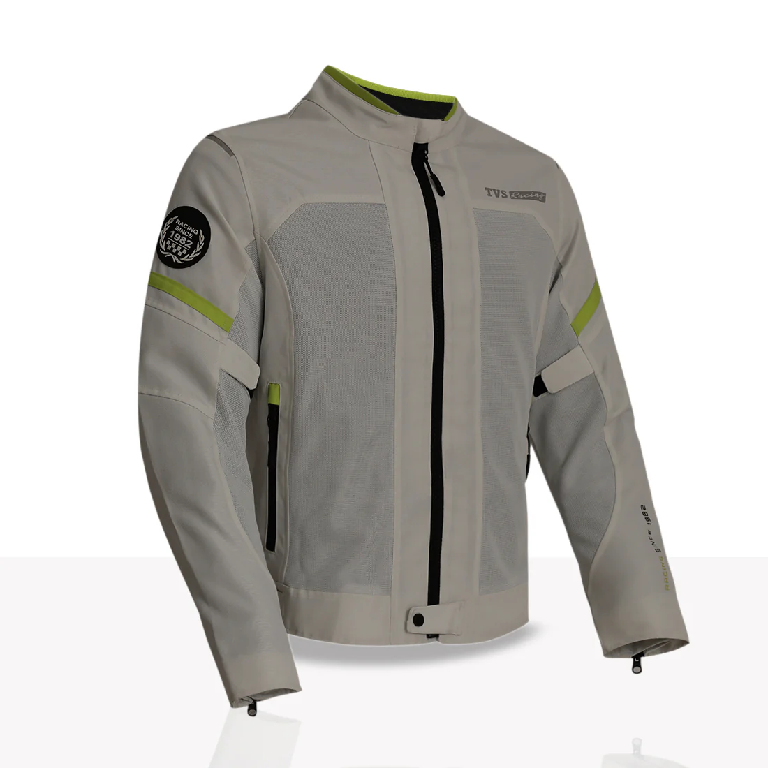 TVS Racing Tech-Core Road Jacket for Men | CE2 armour <5kN at Shoulders Elbows and Back | 600D Chassis | 310gsm Vent Mesh | High-Vis Reflective Tech| YKK zippers | Engineered for bikers - Image 20