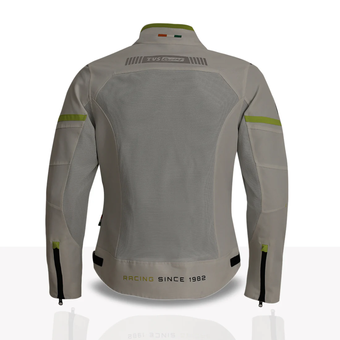 TVS Racing Tech-Core Road Jacket for Men | CE2 armour <5kN at Shoulders Elbows and Back | 600D Chassis | 310gsm Vent Mesh | High-Vis Reflective Tech| YKK zippers | Engineered for bikers - Image 24