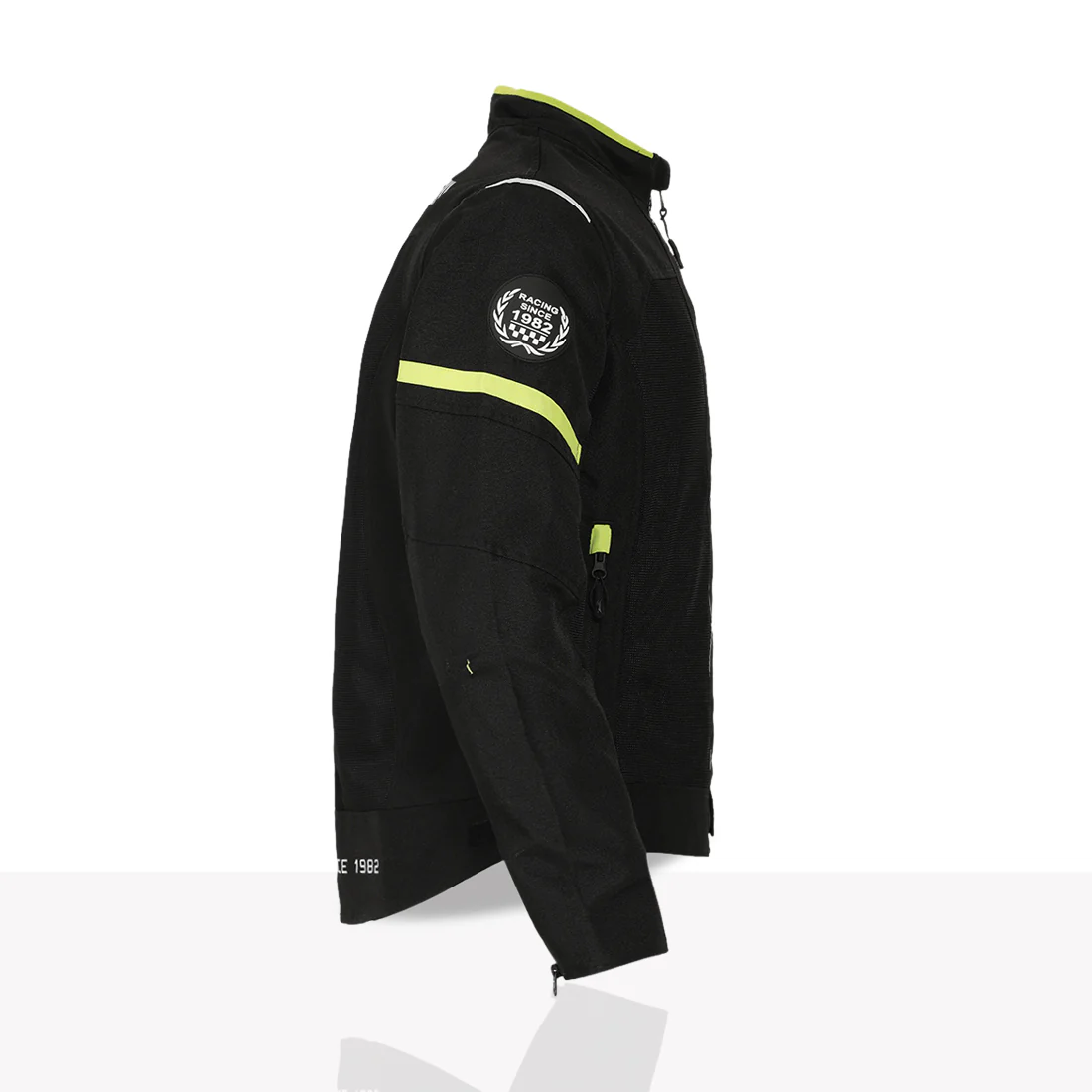 TVS Racing Tech-Core Road Jacket for Men | CE2 armour <5kN at Shoulders Elbows and Back | 600D Chassis | 310gsm Vent Mesh | High-Vis Reflective Tech| YKK zippers | Engineered for bikers - Image 4