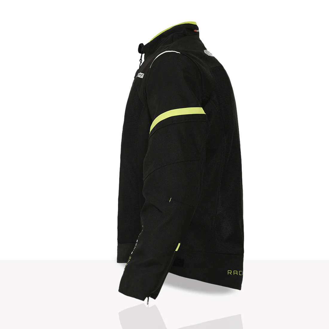 TVS Racing Tech-Core Road Jacket for Men | CE2 armour <5kN at Shoulders Elbows and Back | 600D Chassis | 310gsm Vent Mesh | High-Vis Reflective Tech| YKK zippers | Engineered for bikers - Image 5