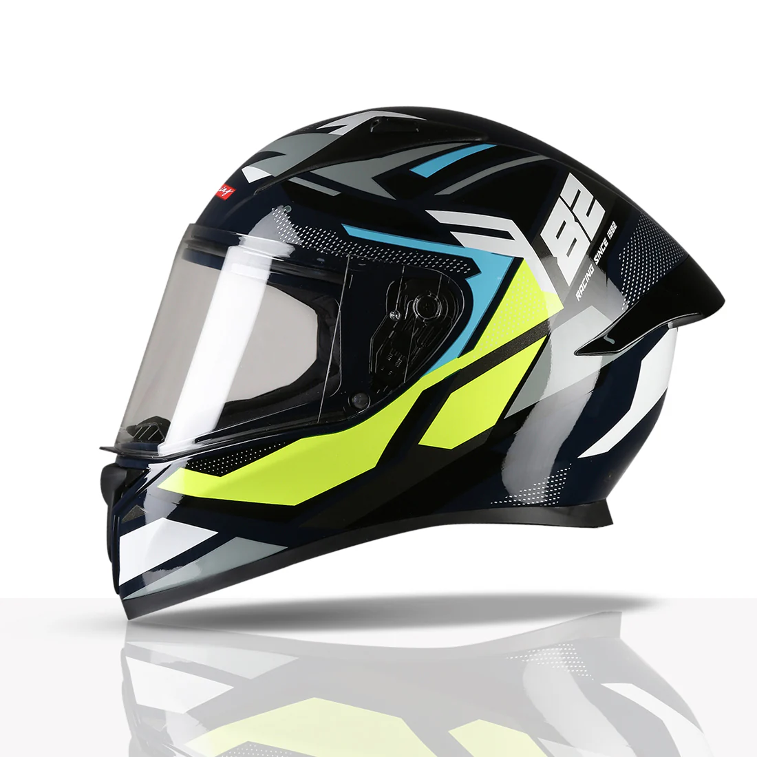 TVS Racing Titan Series Full Face Helmet for Men | Premium Bike Helmets with ABS Shell, UV Paint | Quick Release System | Aerodynamic Design | DOT & ISI Certified - Image 13