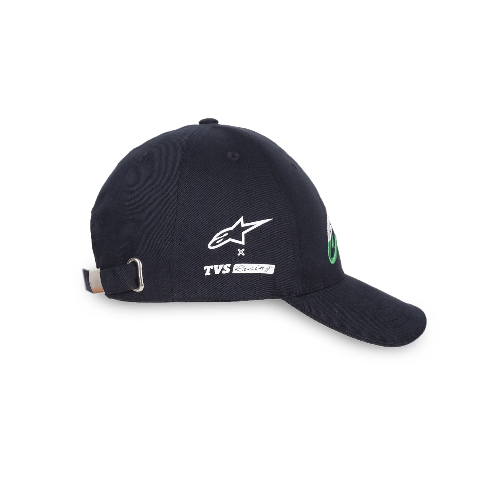 TVS Racing x Alpinestars Cap – 100% Cotton Twill, Breathable & Skin-Friendly Fabric, 6-Panel Design, Adjustable Metal Buckle Closure, Flexible Peak for Sunshade, and Embroidered Branding - Image 13