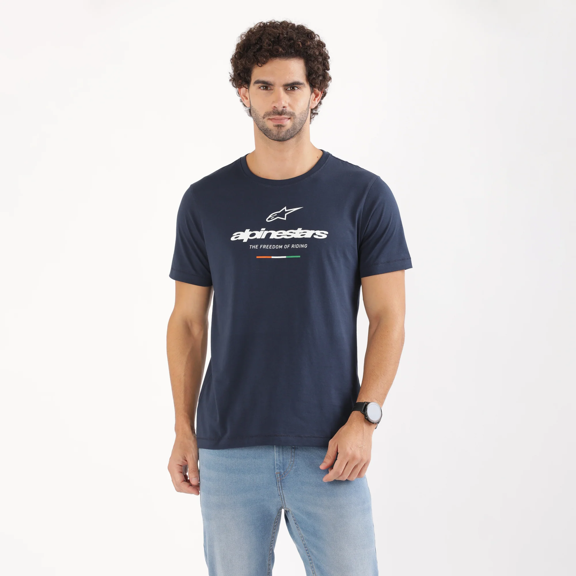 TVS Racing x Alpinestars Crew Neck T-Shirt-100% Soft Combed Cotton, Breathable & Anti-Microbial Fabric, Non-PVC Print, No-Chafe Skin-Friendly Comfort for Racing & Casual Everyday Wear - Image 10