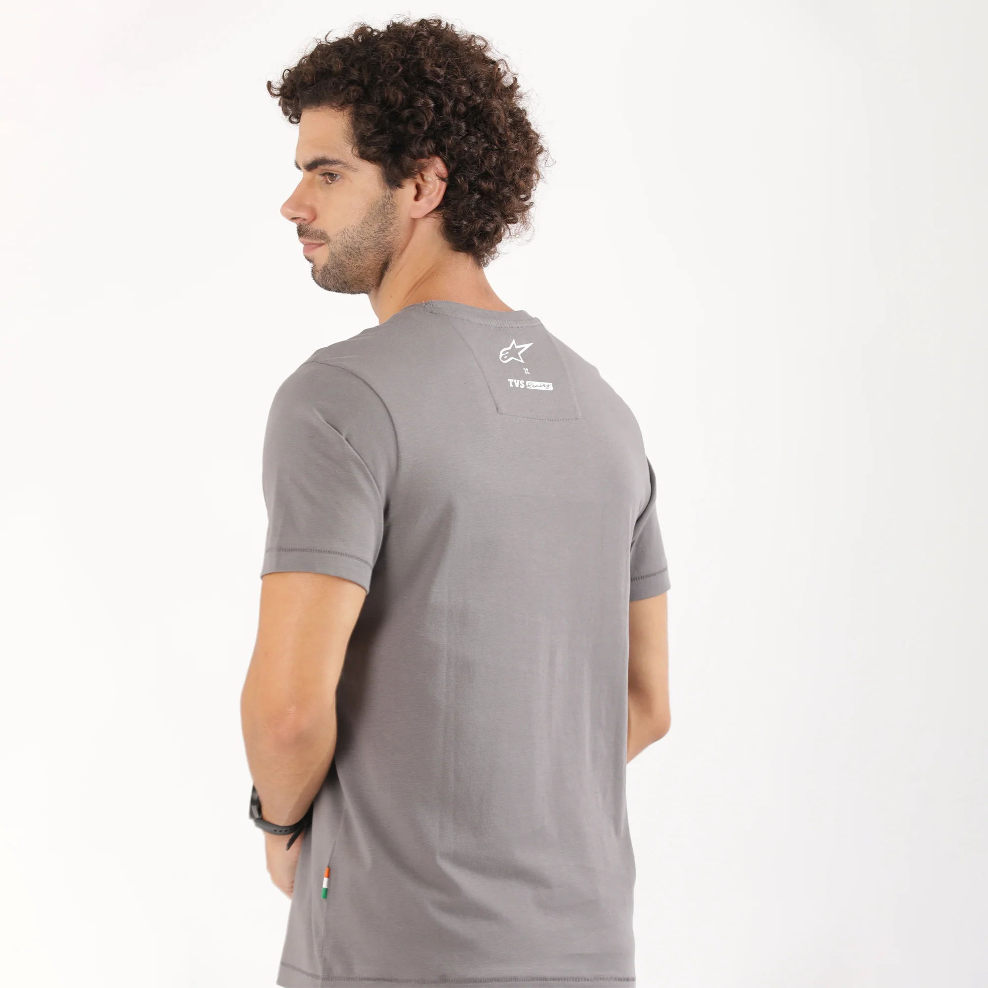 TVS Racing x Alpinestars Crew Neck T-Shirt-100% Soft Combed Cotton, Breathable & Anti-Microbial Fabric, Non-PVC Print, No-Chafe Skin-Friendly Comfort for Racing & Casual Everyday Wear - Image 2