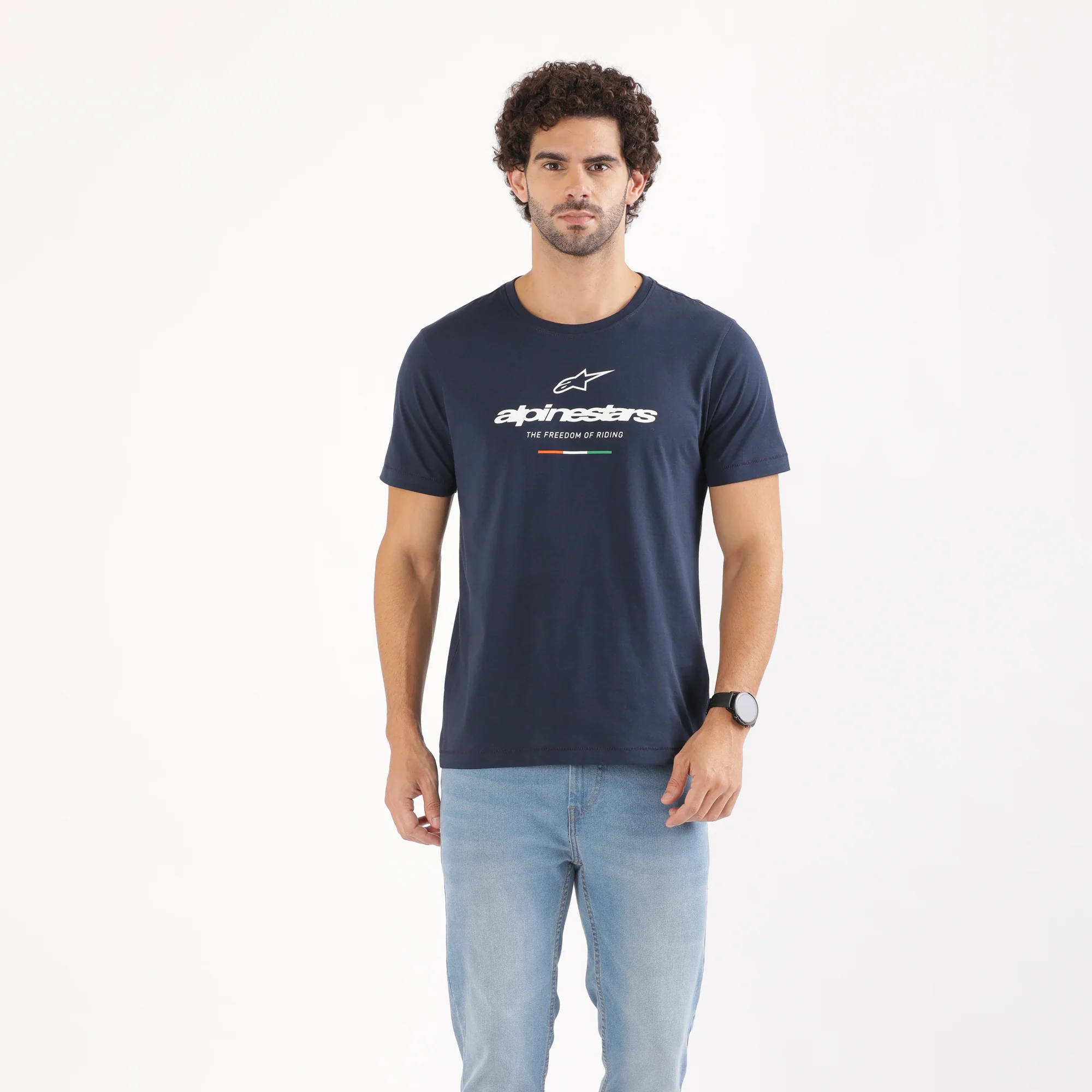TVS Racing x Alpinestars Crew Neck T-Shirt-100% Soft Combed Cotton, Breathable & Anti-Microbial Fabric, Non-PVC Print, No-Chafe Skin-Friendly Comfort for Racing & Casual Everyday Wear - Image 7