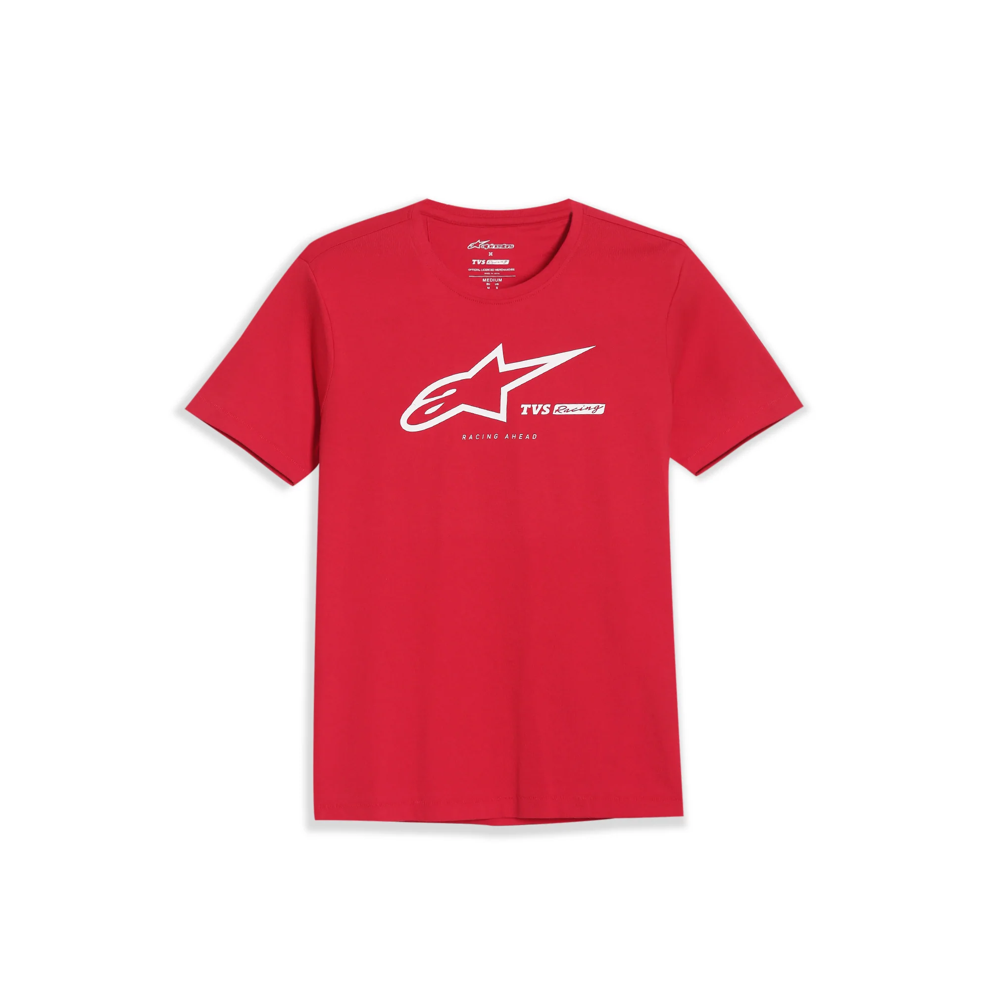 TVS Racing x Alpinestars Crew Neck T-Shirt-100% Soft Combed Cotton, Breathable & Anti-Microbial Fabric, Non-PVC Print, No-Chafe Skin-Friendly Comfort for Racing & Casual Everyday Wear - Image 12