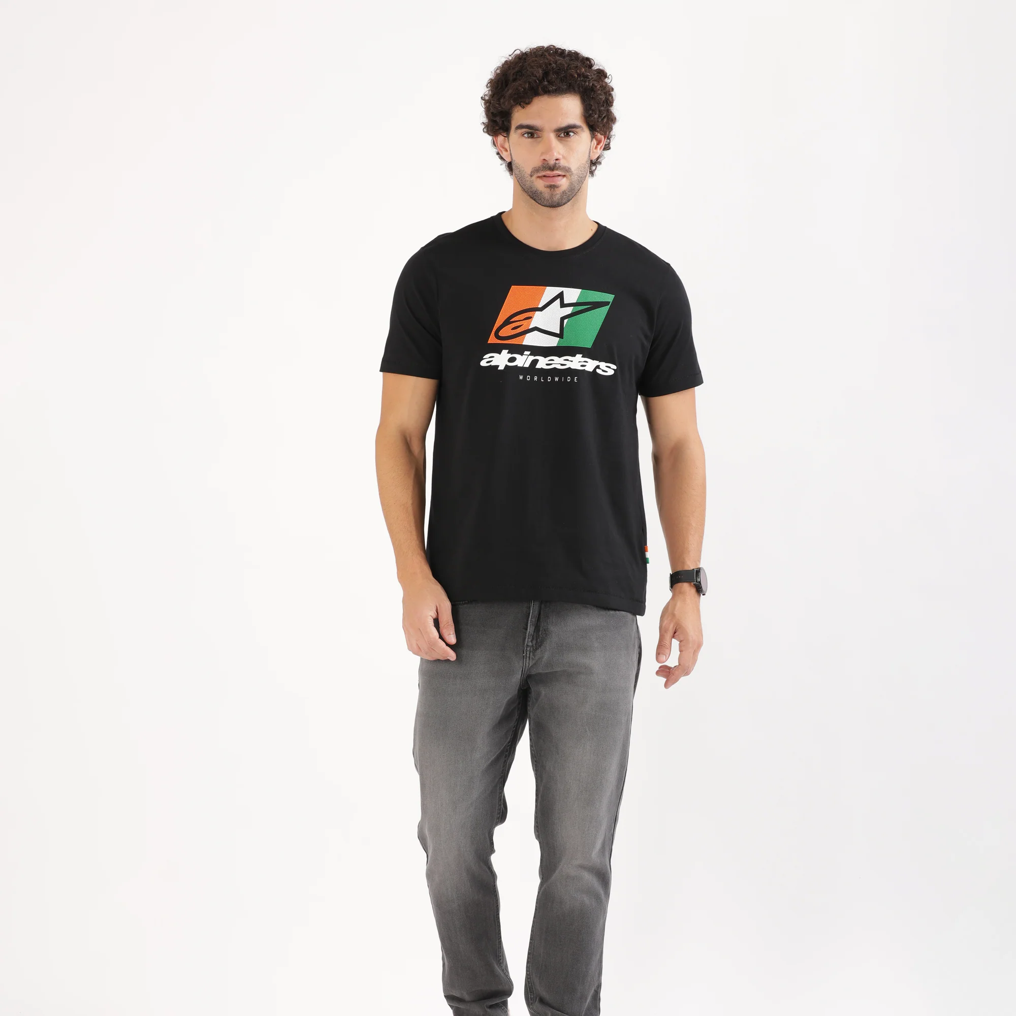 TVS Racing x Alpinestars Crew Neck T-Shirt-100% Soft Combed Cotton, Breathable & Anti-Microbial Fabric, Non-PVC Print, No-Chafe Skin-Friendly Comfort for Racing & Casual Everyday Wear - Image 4