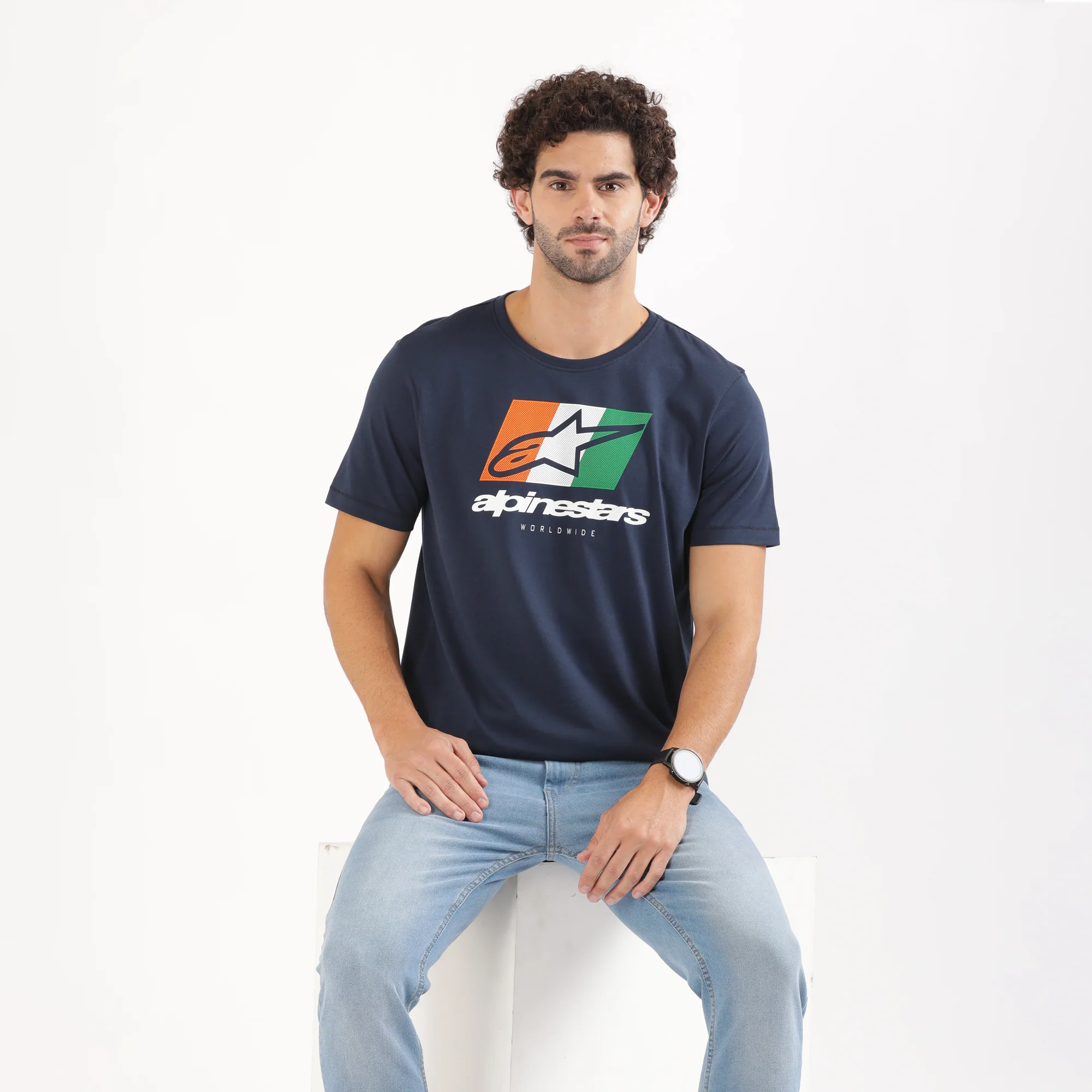 TVS Racing x Alpinestars Crew Neck T-Shirt-100% Soft Combed Cotton, Breathable & Anti-Microbial Fabric, Non-PVC Print, No-Chafe Skin-Friendly Comfort for Racing & Casual Everyday Wear - Image 9