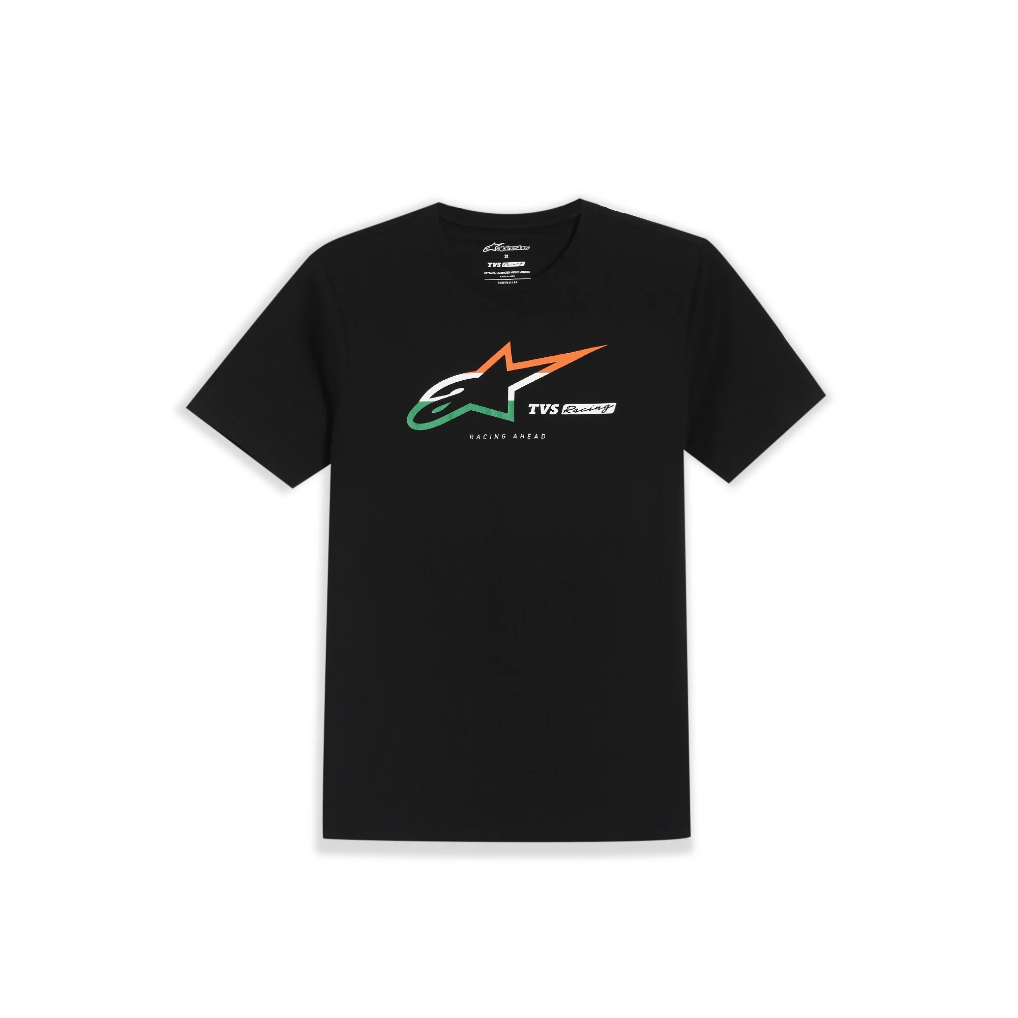 TVS Racing x Alpinestars Crew Neck T-Shirt-100% Soft Combed Cotton, Breathable & Anti-Microbial Fabric, Non-PVC Print, No-Chafe Skin-Friendly Comfort for Racing & Casual Everyday Wear - Image 6