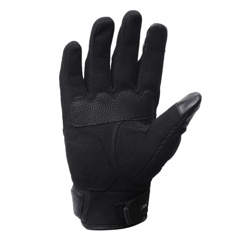 TVS Racing Adventure Riding Gloves Black Rugged and Durable for Long Rides - Image 3