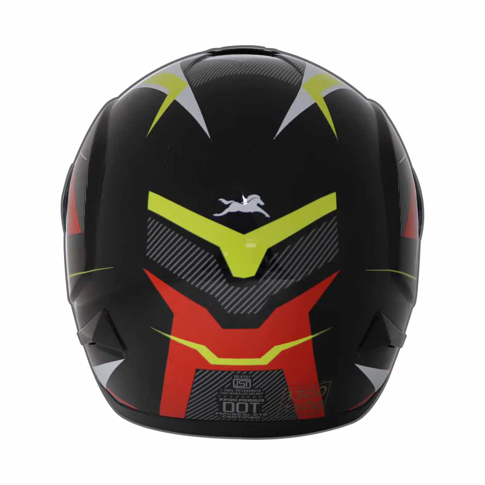 TVS Xpod Primus Single Visor Helmet Red  Durable and Protective - Image 4