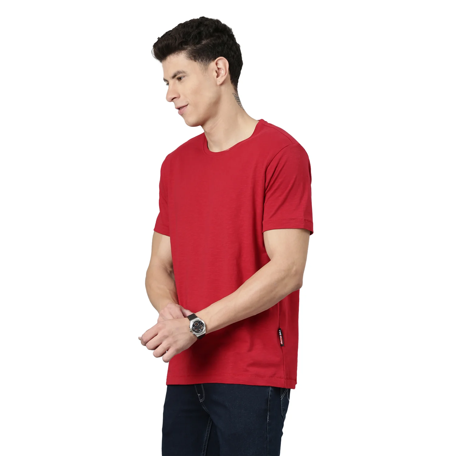 TVS Racing Crew Neck Solid Slub Tee - Image 7