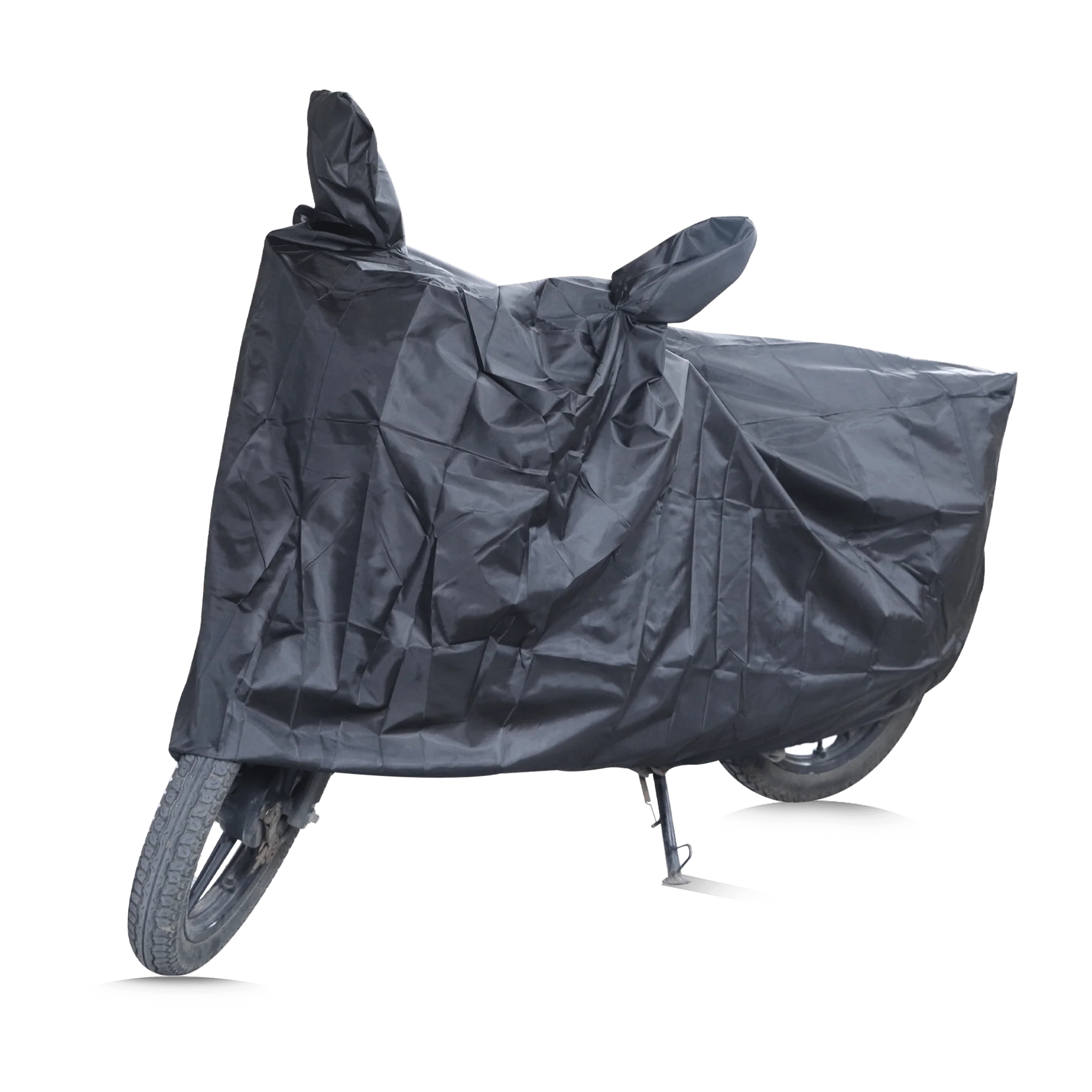 TVS Black Vehicle Cover Without Elastic  Sleek Protection - Image 3