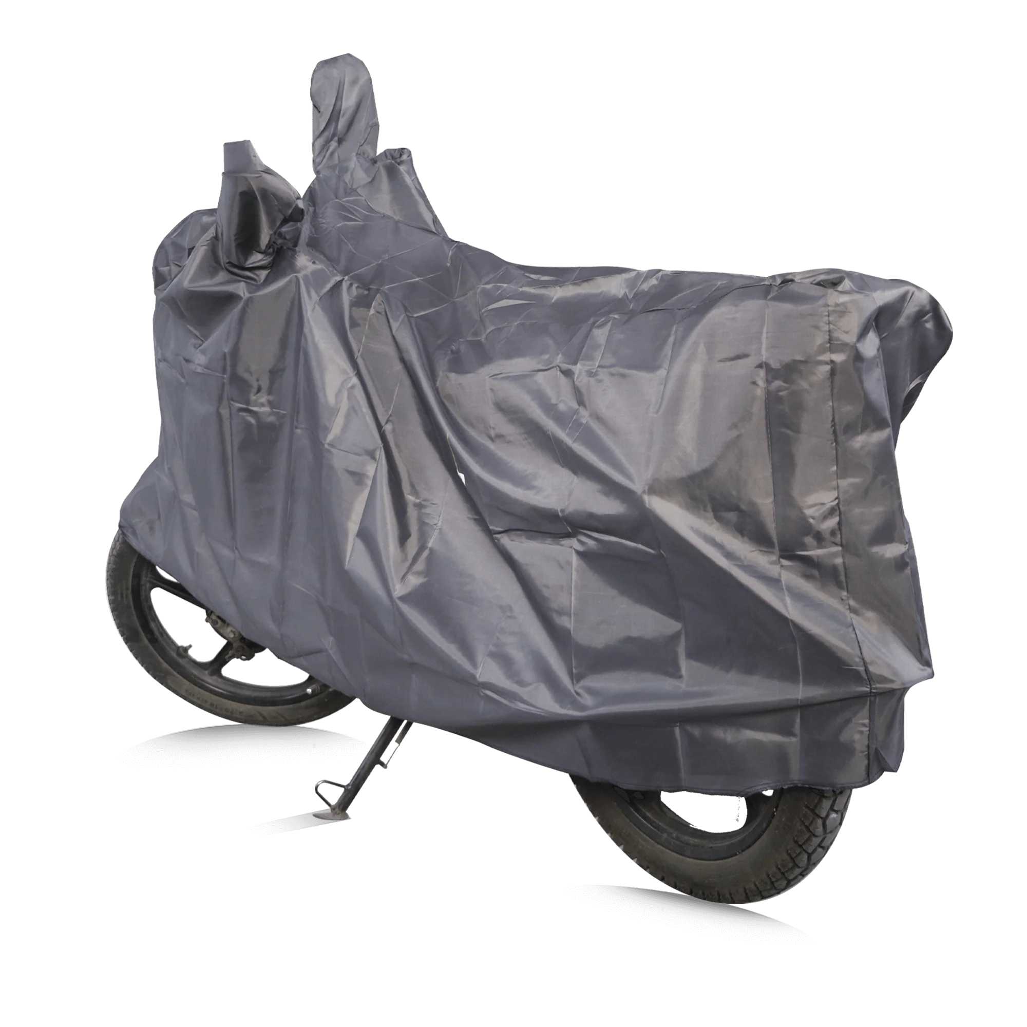 TVS vehicle Cover Without Elastic | Color: Grey - Image 4