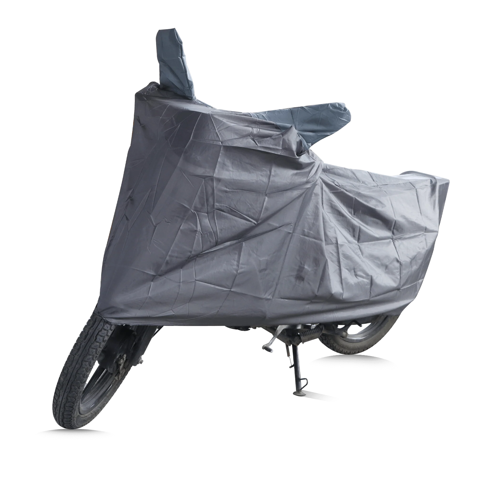 TVS Vehicle Cover Grey with Elastic - Durable Protection for Bikes - Image 5