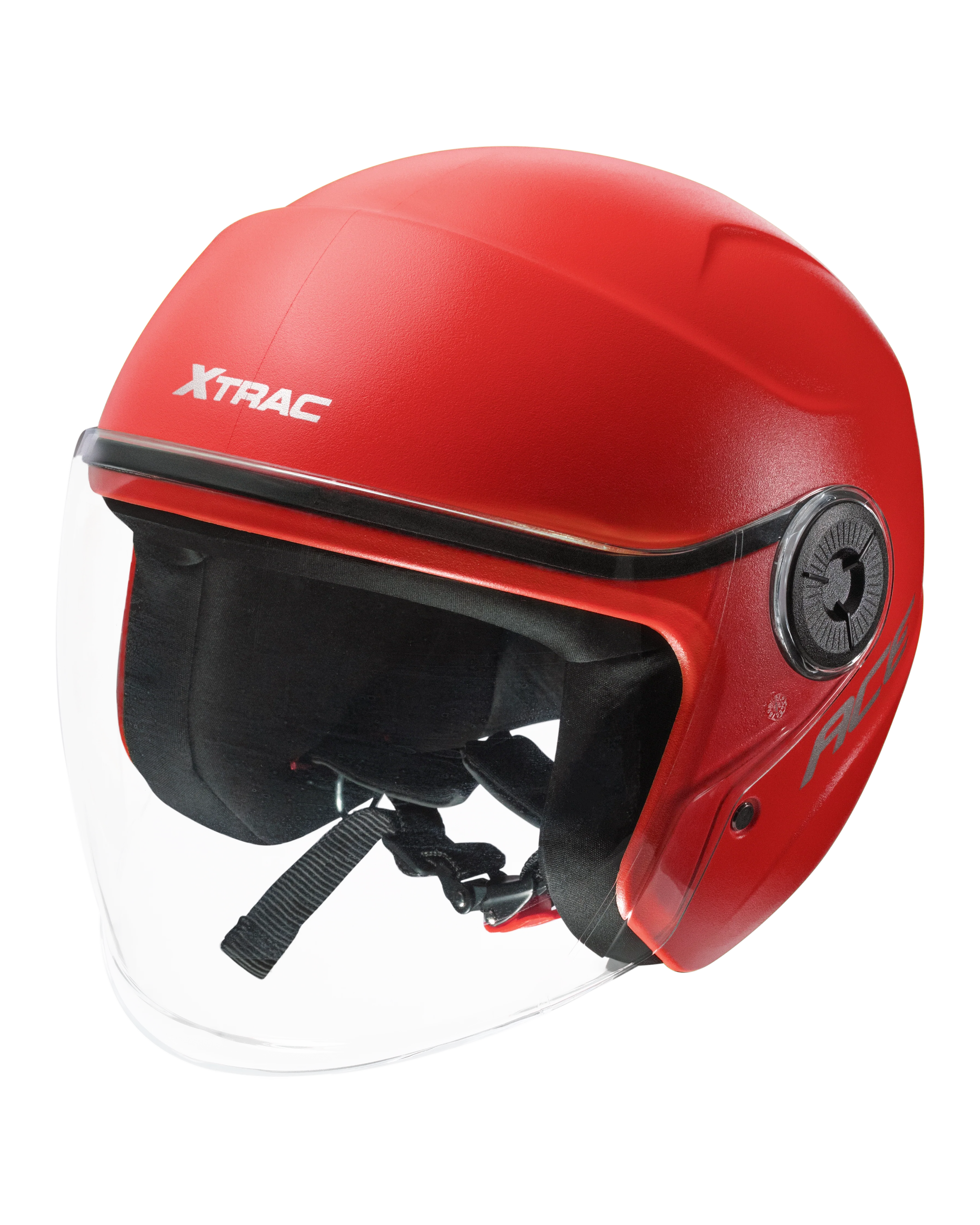 Xtrac Ace Open Face Helmet – ISI Certified Half Face Bike Helmet with ABS Shell, Clear Visor & Comfortable Padding - Image 21