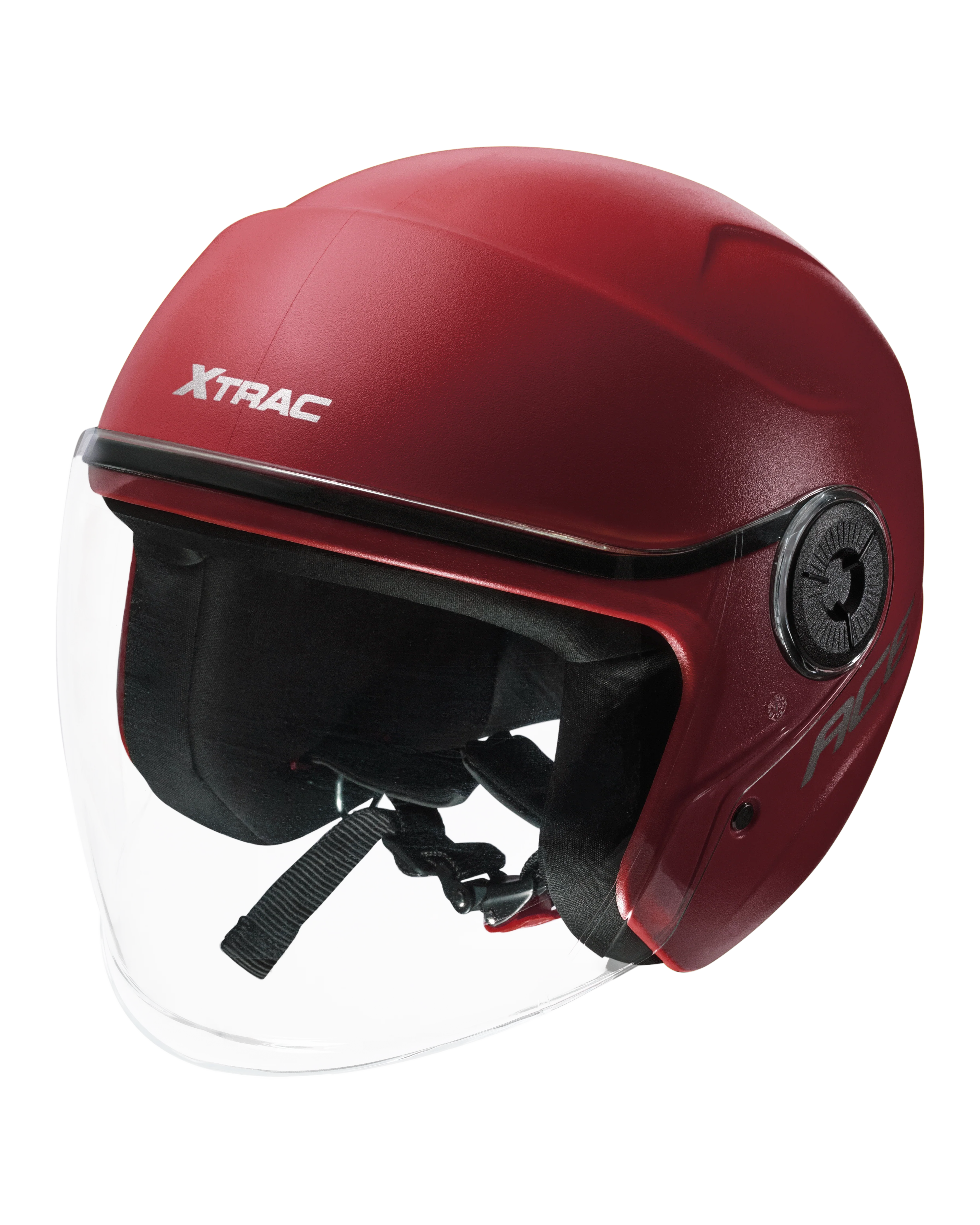 Xtrac Ace Open Face Helmet – ISI Certified Half Face Bike Helmet with ABS Shell, Clear Visor & Comfortable Padding - Image 45