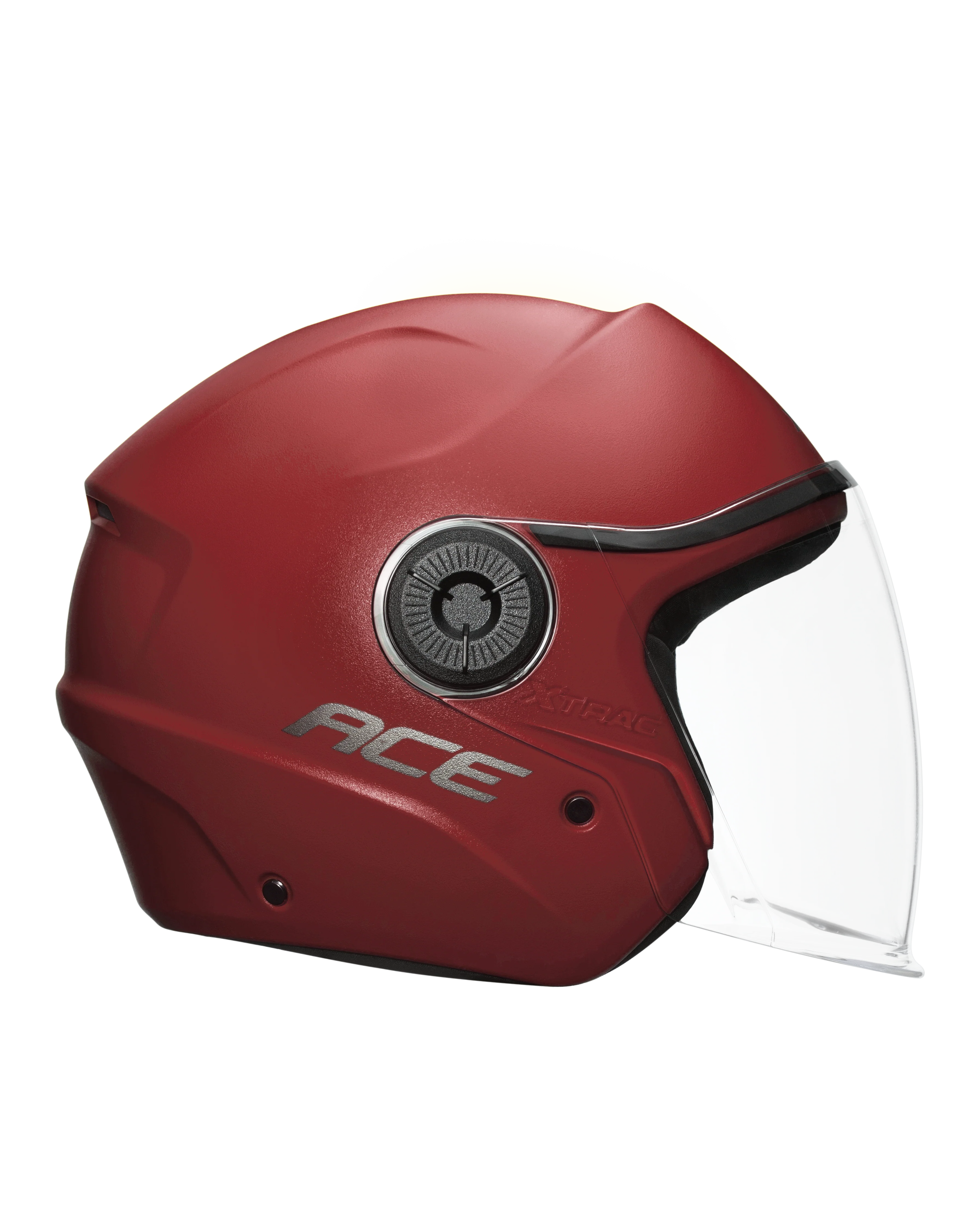 Xtrac Ace Open Face Helmet – ISI Certified Half Face Bike Helmet with ABS Shell, Clear Visor & Comfortable Padding - Image 47