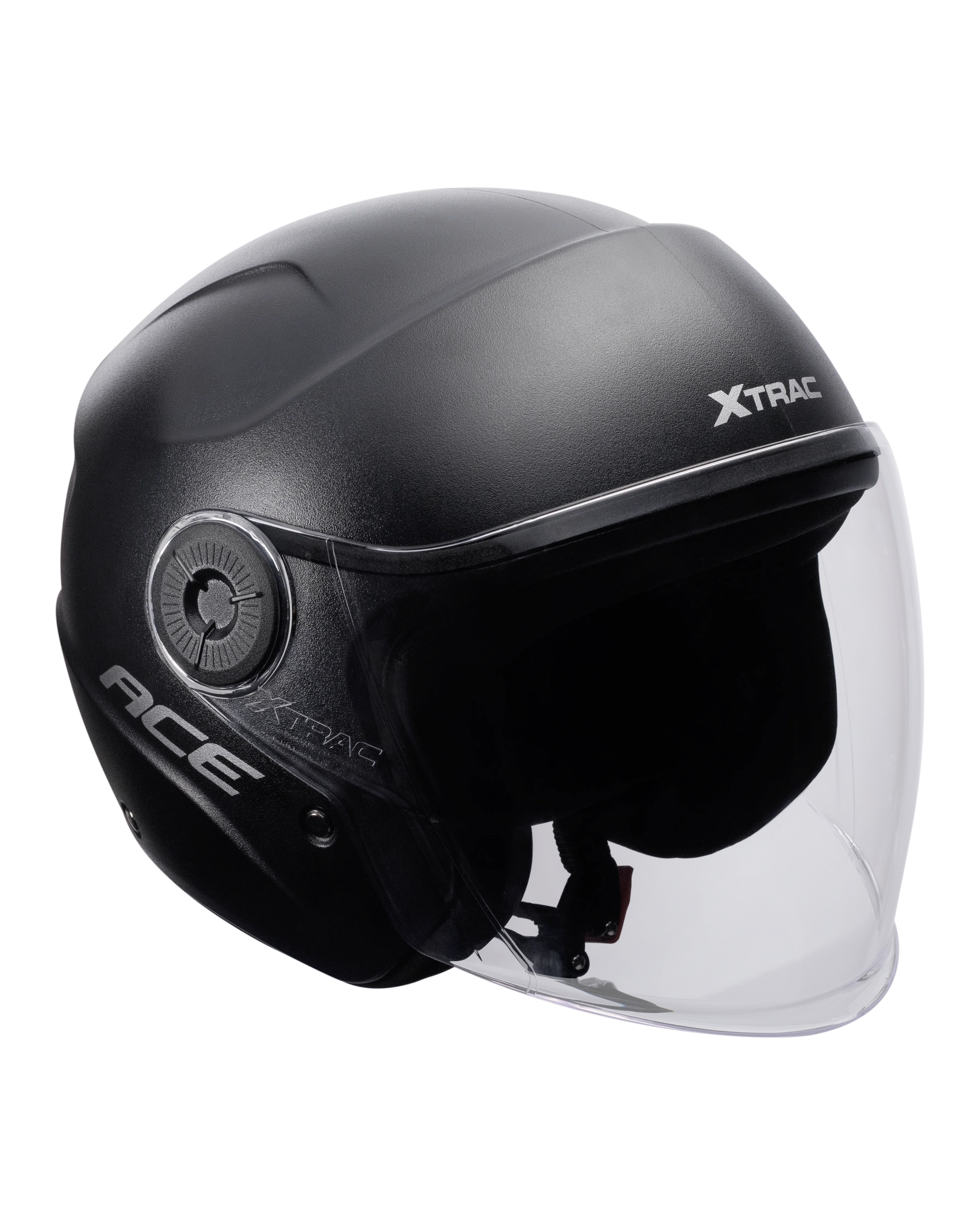 Xtrac Ace Open Face Helmet – ISI Certified Half Face Bike Helmet with ABS Shell, Clear Visor & Comfortable Padding - Image 5