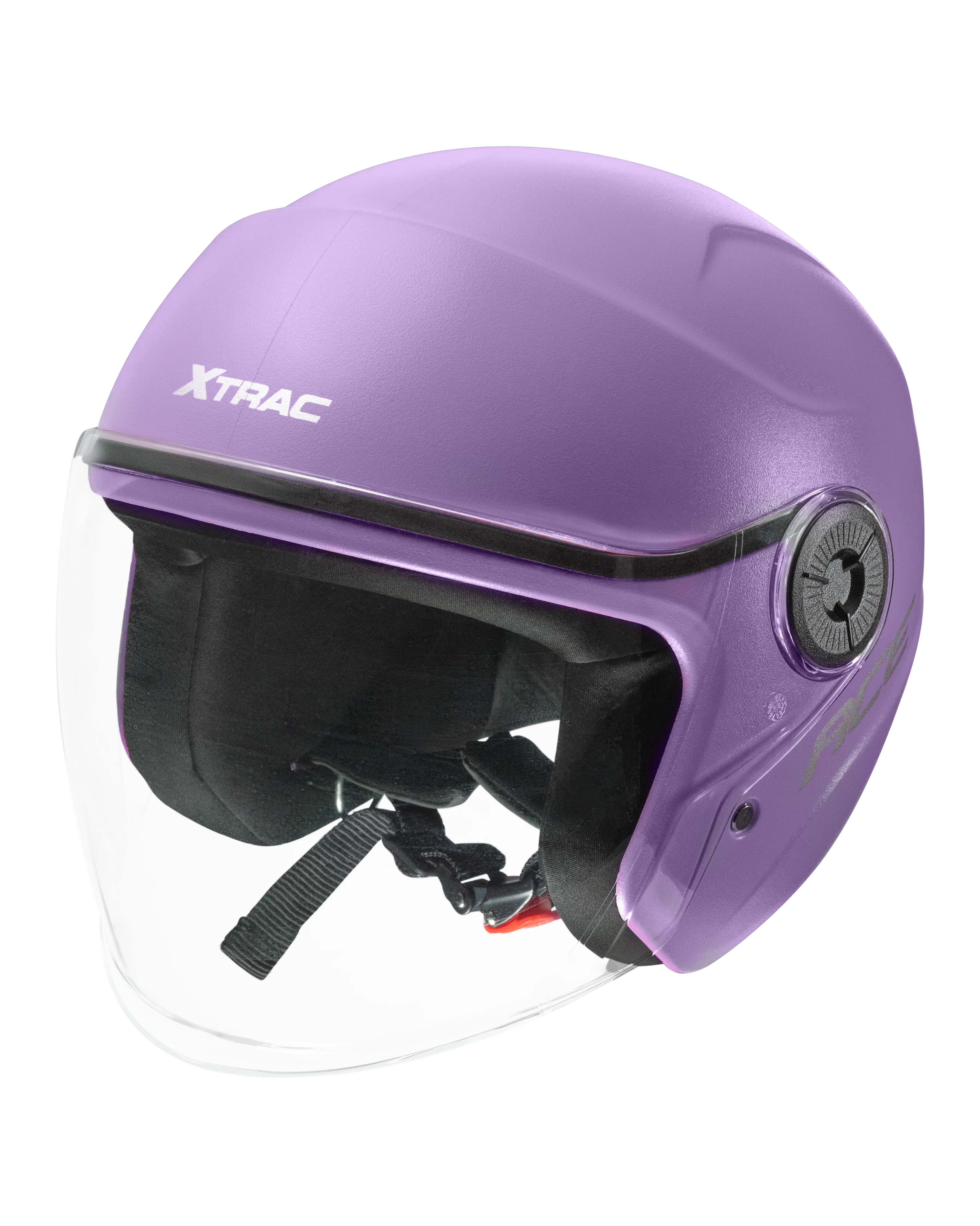 Xtrac Ace Open Face Helmet – ISI Certified Half Face Bike Helmet with ABS Shell, Clear Visor & Comfortable Padding - Image 51