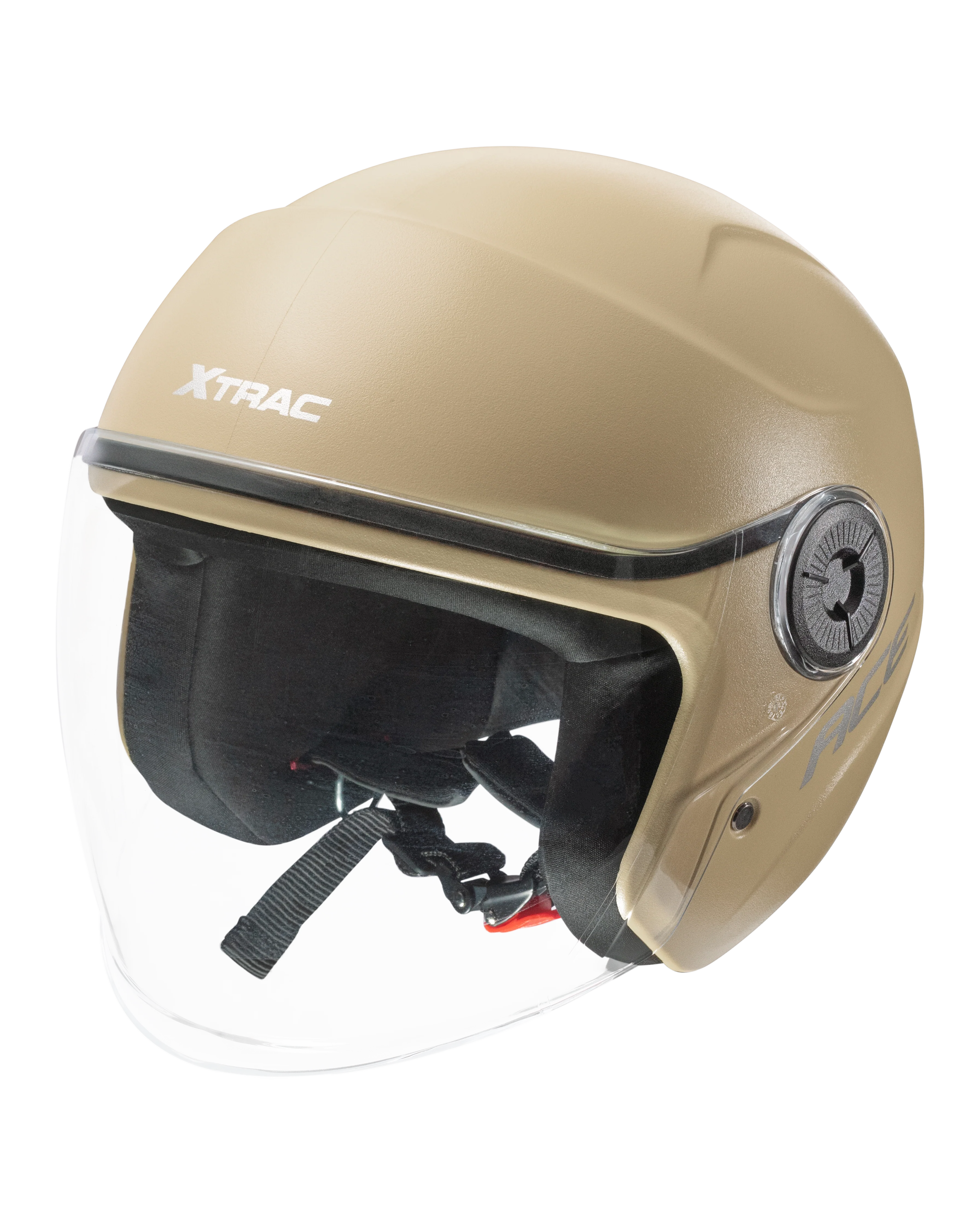 Xtrac Ace Open Face Helmet – ISI Certified Half Face Bike Helmet with ABS Shell, Clear Visor & Comfortable Padding - Image 57