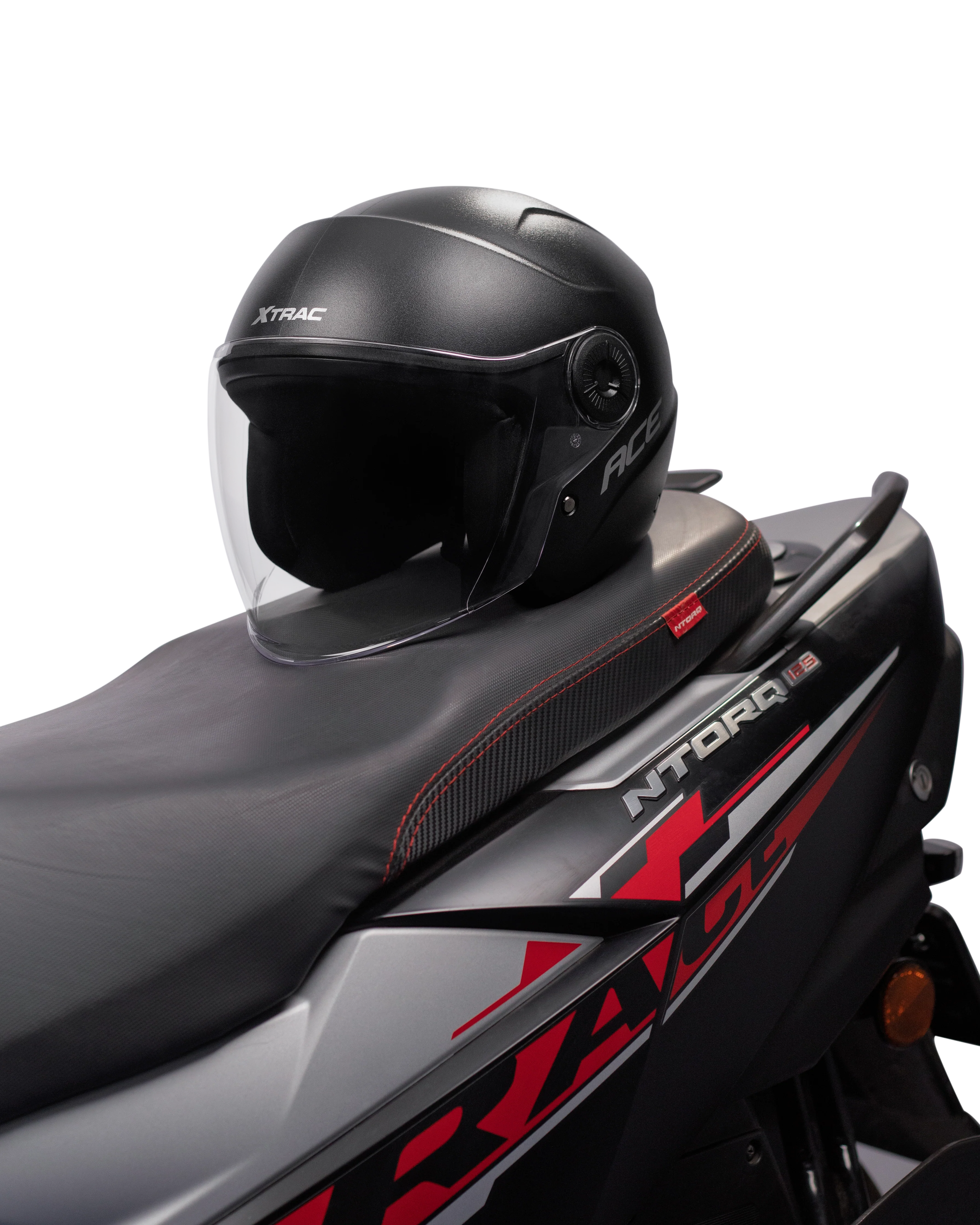 Xtrac Ace Open Face Helmet – ISI Certified Half Face Bike Helmet with ABS Shell, Clear Visor & Comfortable Padding - Image 6