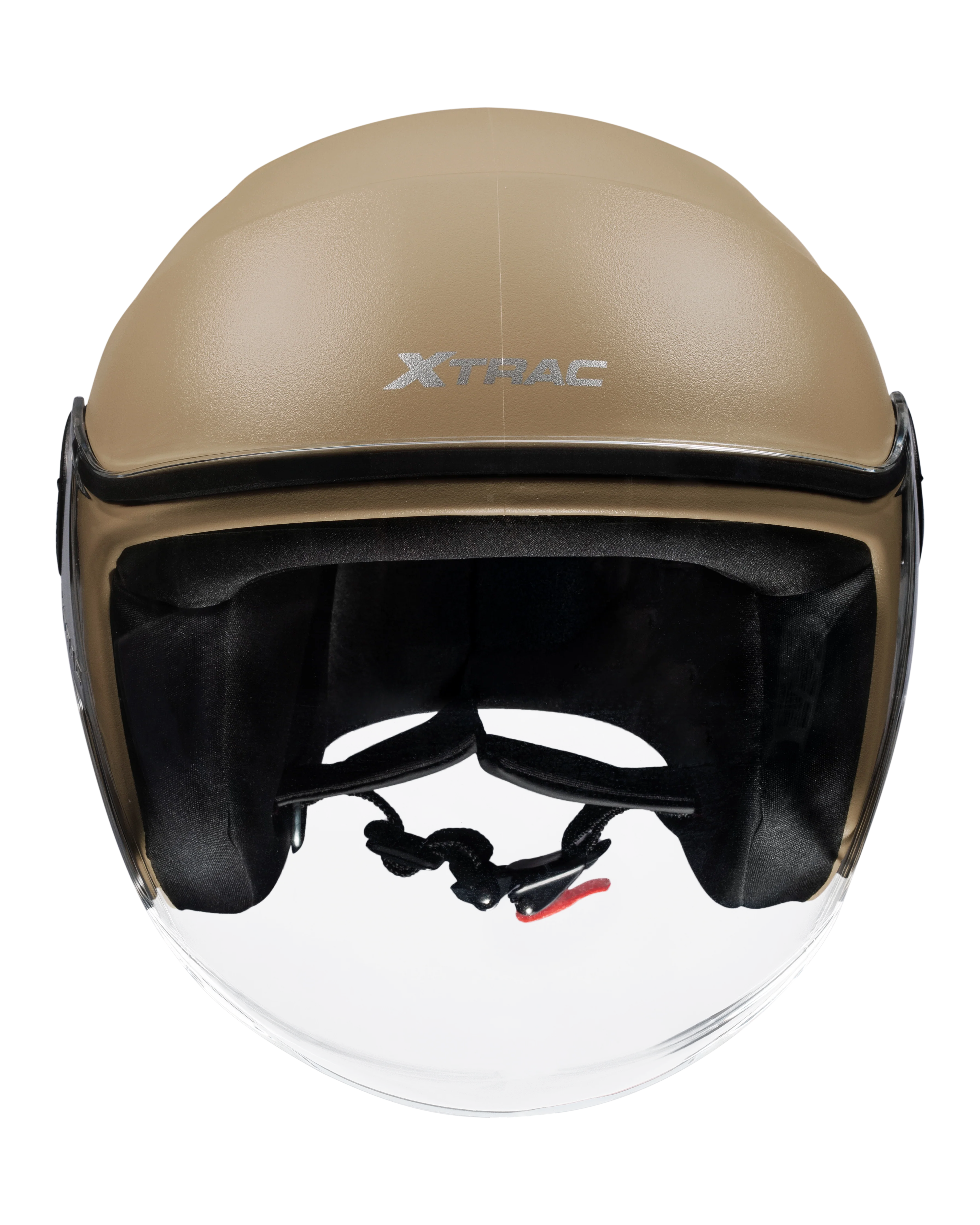 Xtrac Ace Open Face Helmet – ISI Certified Half Face Bike Helmet with ABS Shell, Clear Visor & Comfortable Padding - Image 61
