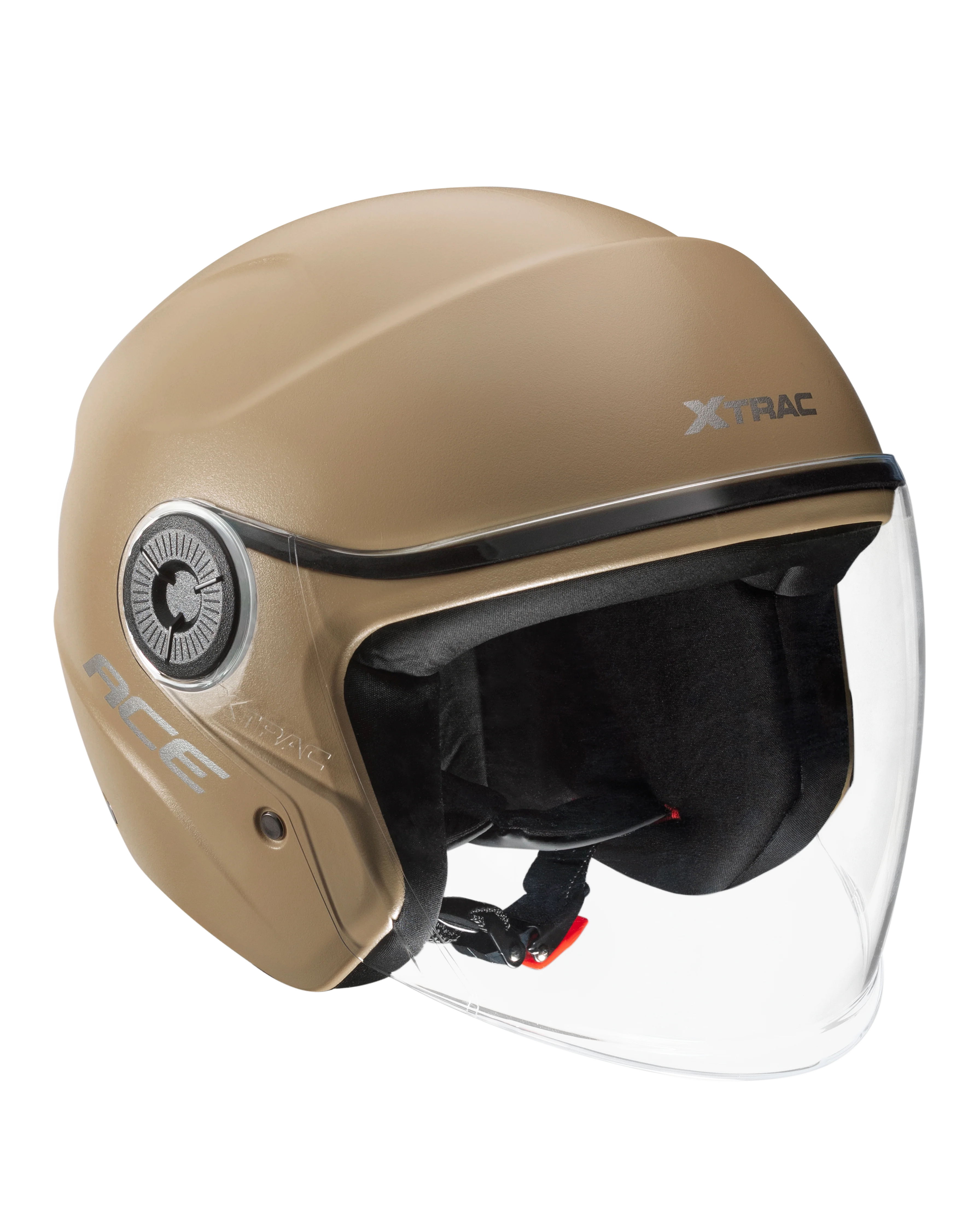 Xtrac Ace Open Face Helmet – ISI Certified Half Face Bike Helmet with ABS Shell, Clear Visor & Comfortable Padding - Image 63