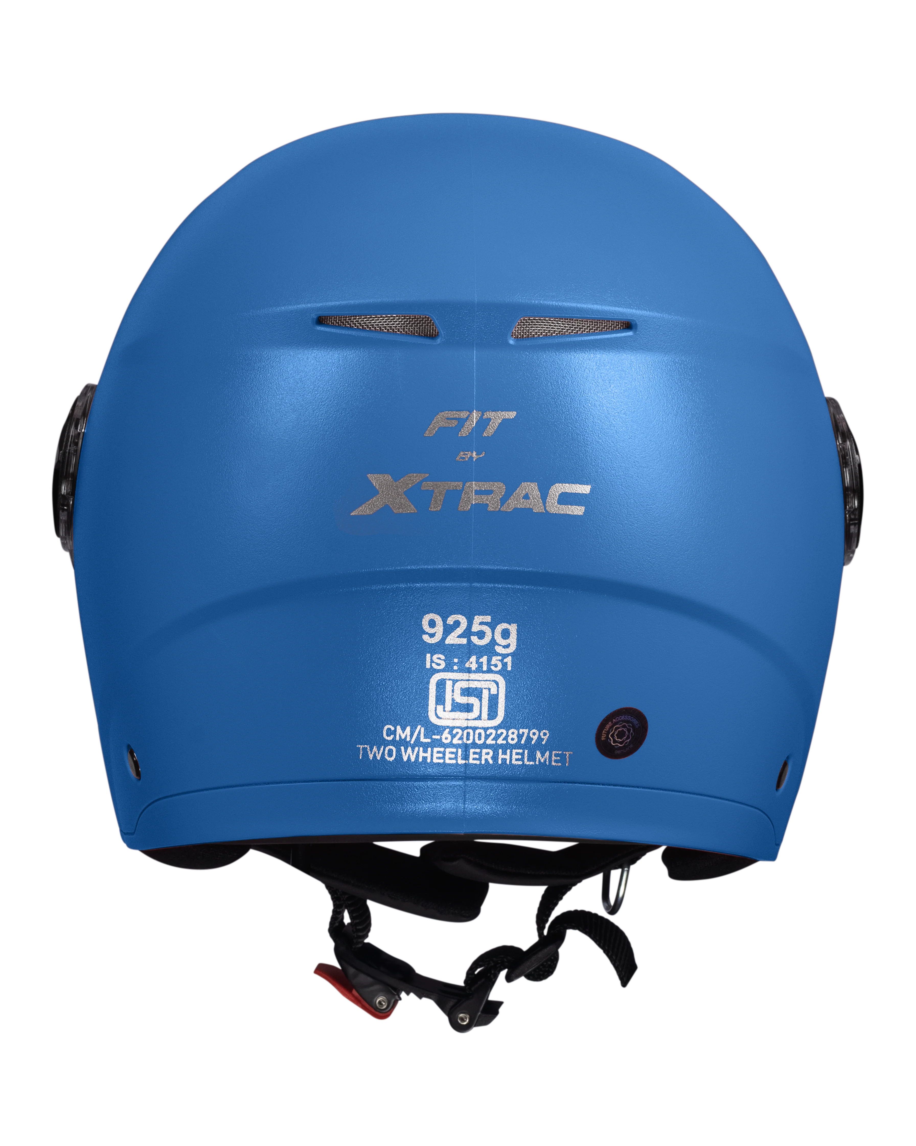 Xtrac Fit ISI Certified Half Face Bike Helmet with Clear Visor | Lightweight Open Face Helmet for Men & Women - Image 11