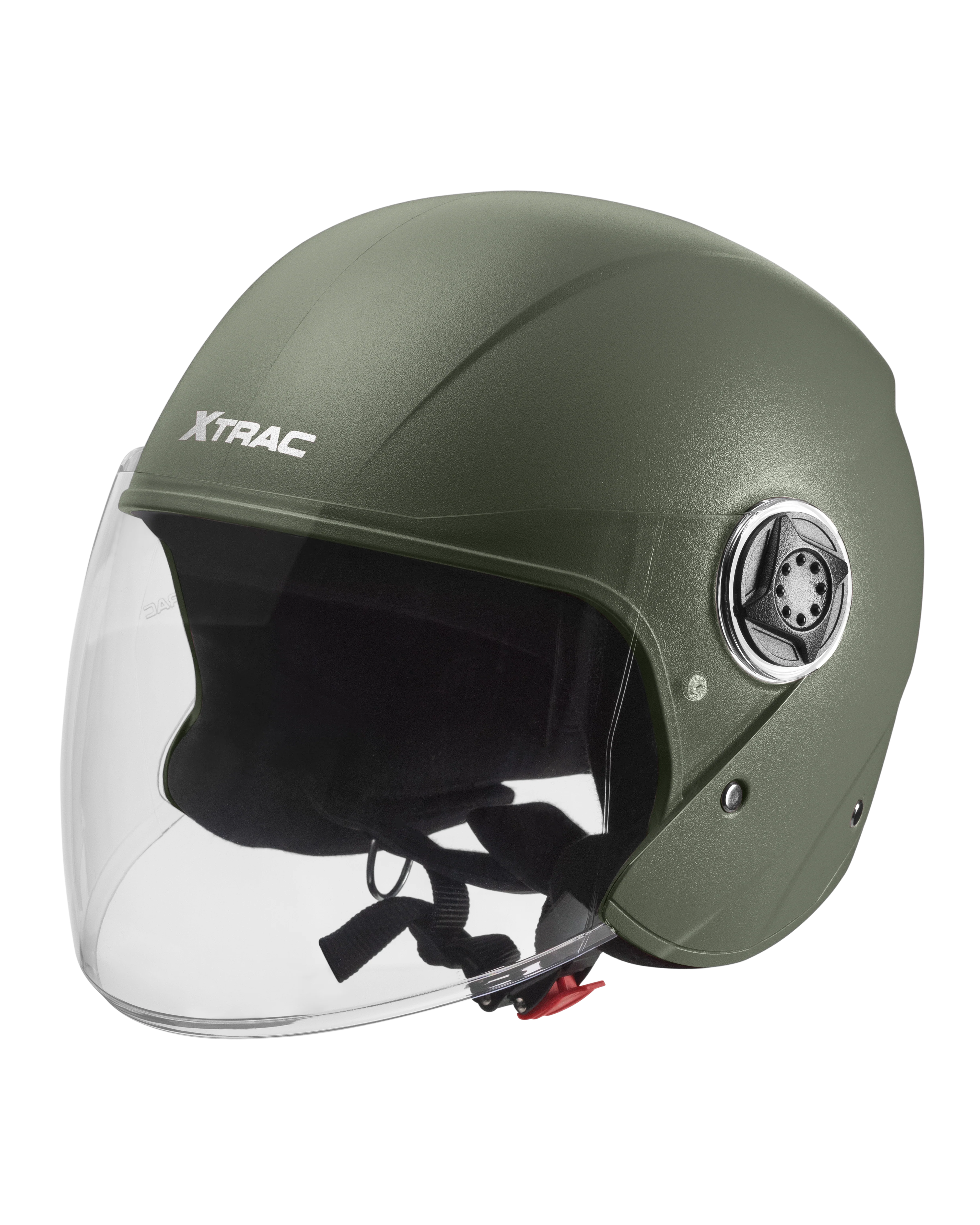 Xtrac Fit ISI Certified Half Face Bike Helmet with Clear Visor | Lightweight Open Face Helmet for Men & Women - Image 23