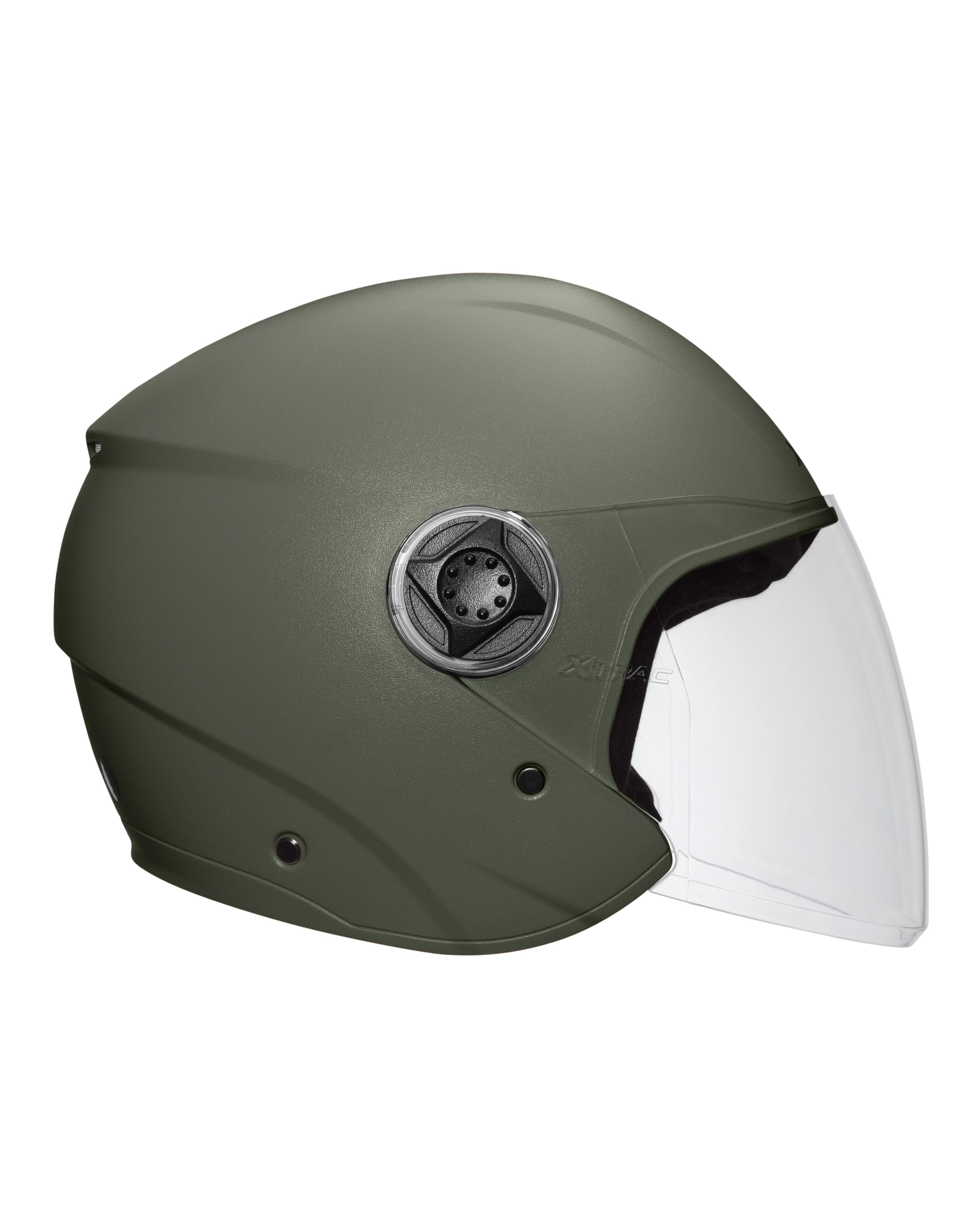 Xtrac Fit ISI Certified Half Face Bike Helmet with Clear Visor | Lightweight Open Face Helmet for Men & Women - Image 26