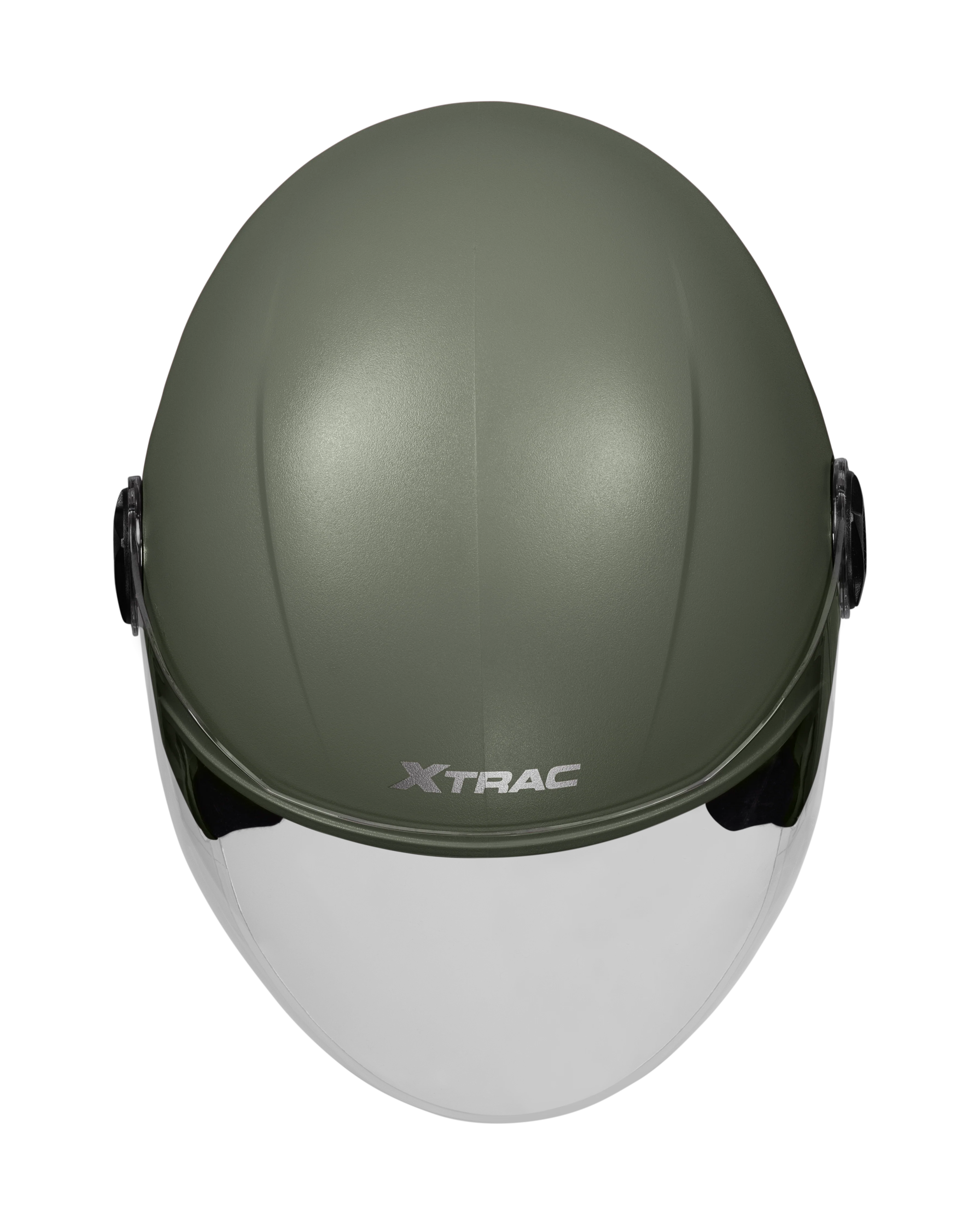 Xtrac Fit ISI Certified Half Face Bike Helmet with Clear Visor | Lightweight Open Face Helmet for Men & Women - Image 27