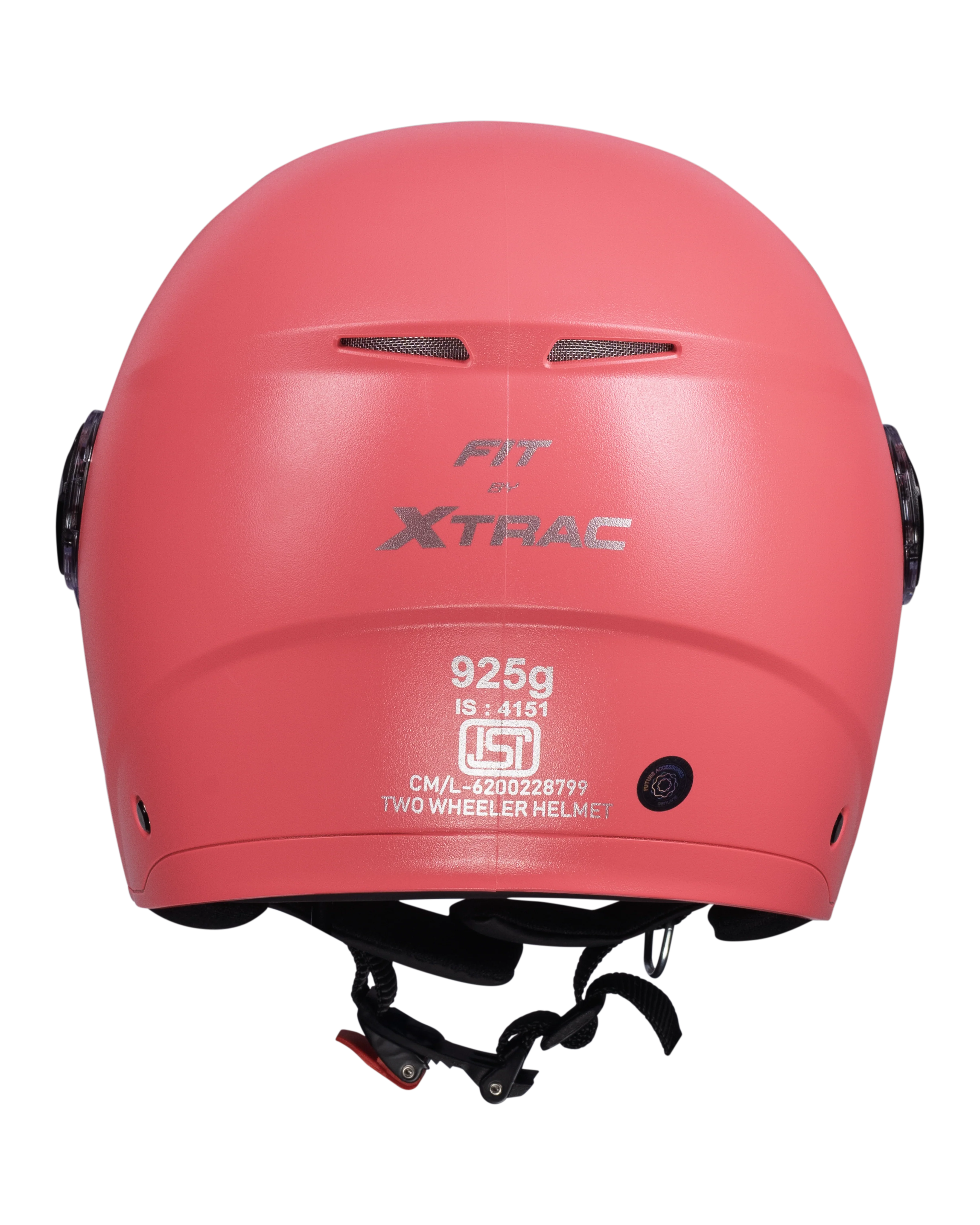 Xtrac Fit ISI Certified Half Face Bike Helmet with Clear Visor | Lightweight Open Face Helmet for Men & Women - Image 29