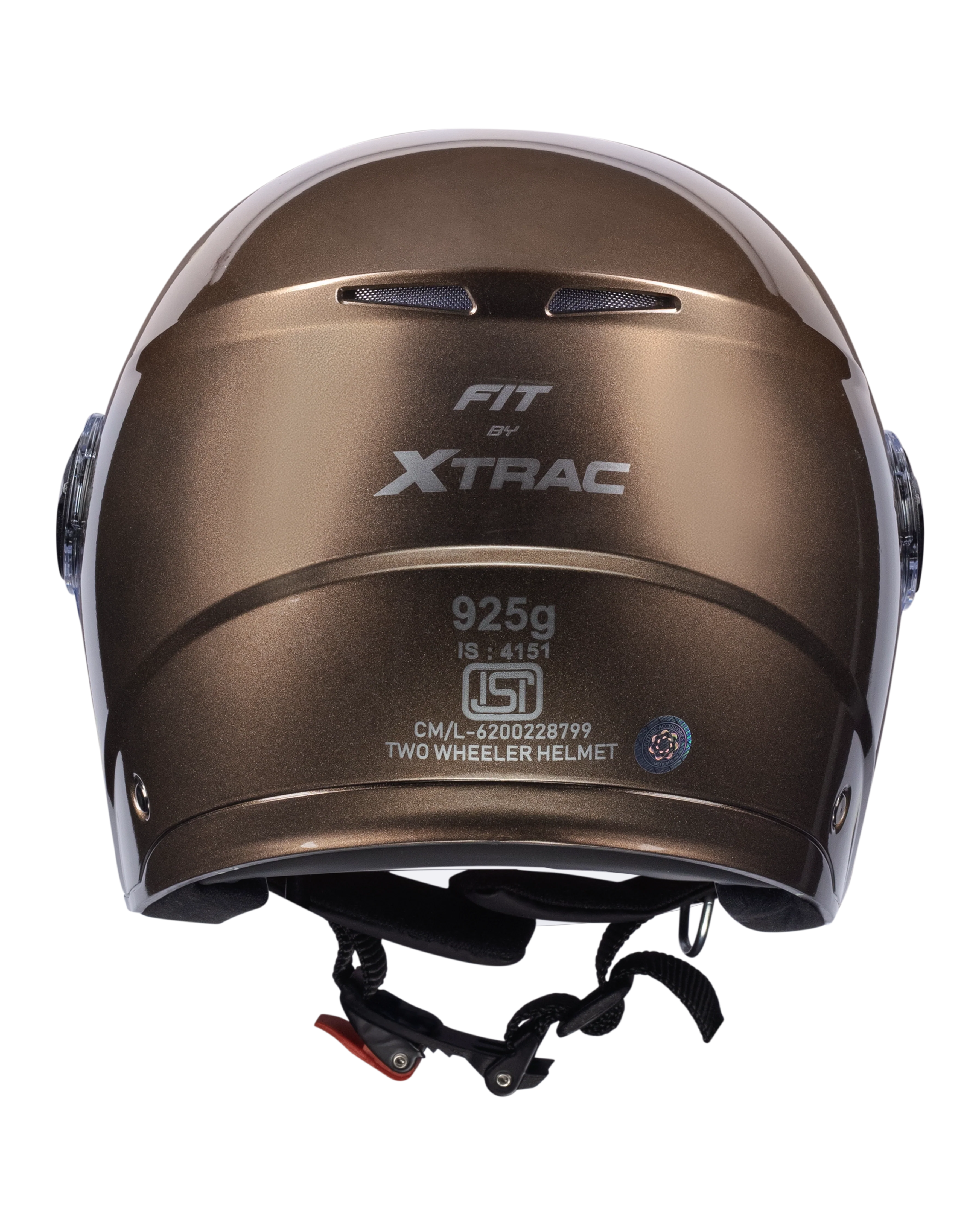Xtrac Fit ISI Certified Half Face Bike Helmet with Clear Visor | Lightweight Open Face Helmet for Men & Women - Image 38