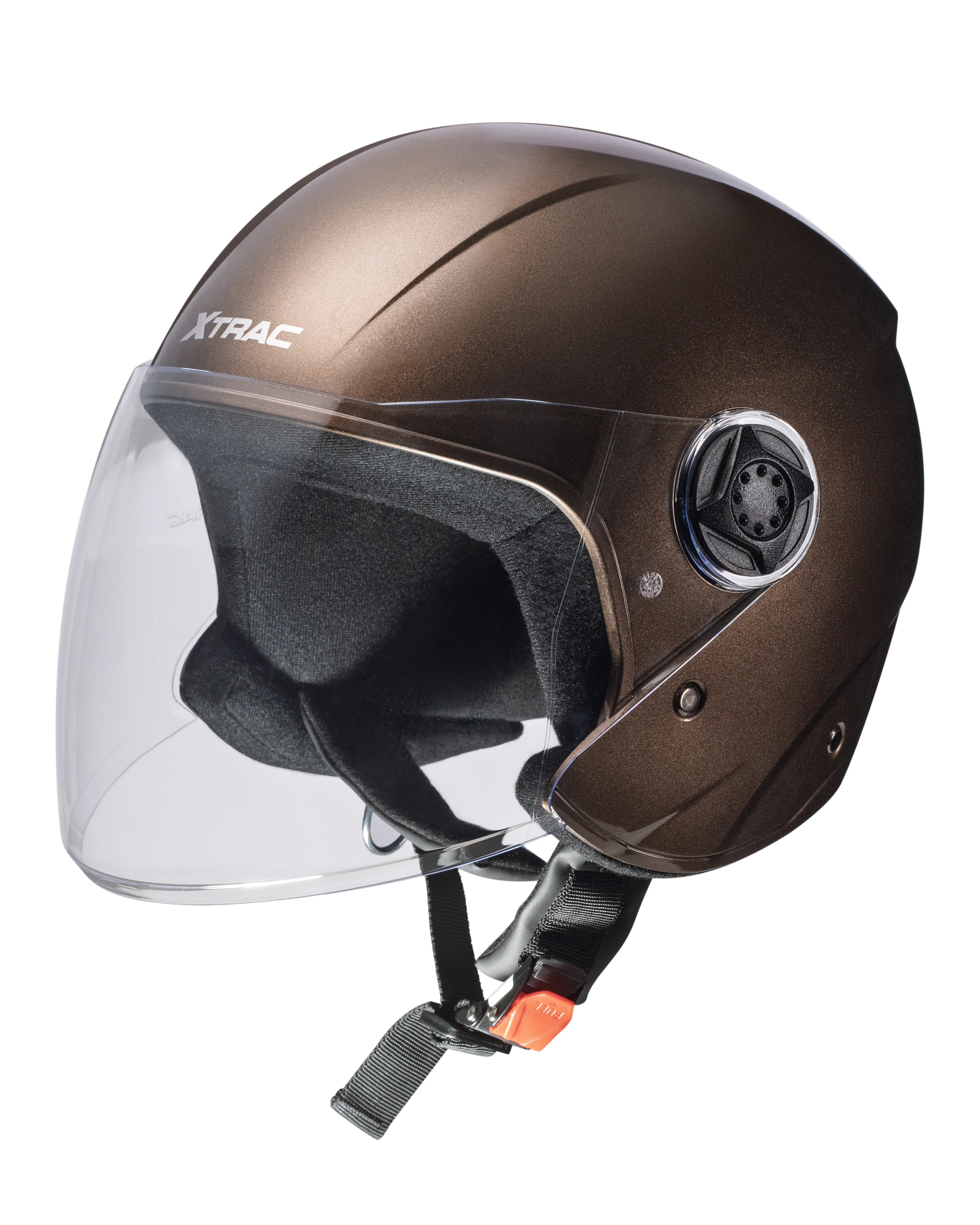 Xtrac Fit ISI Certified Half Face Bike Helmet with Clear Visor | Lightweight Open Face Helmet for Men & Women - Image 41