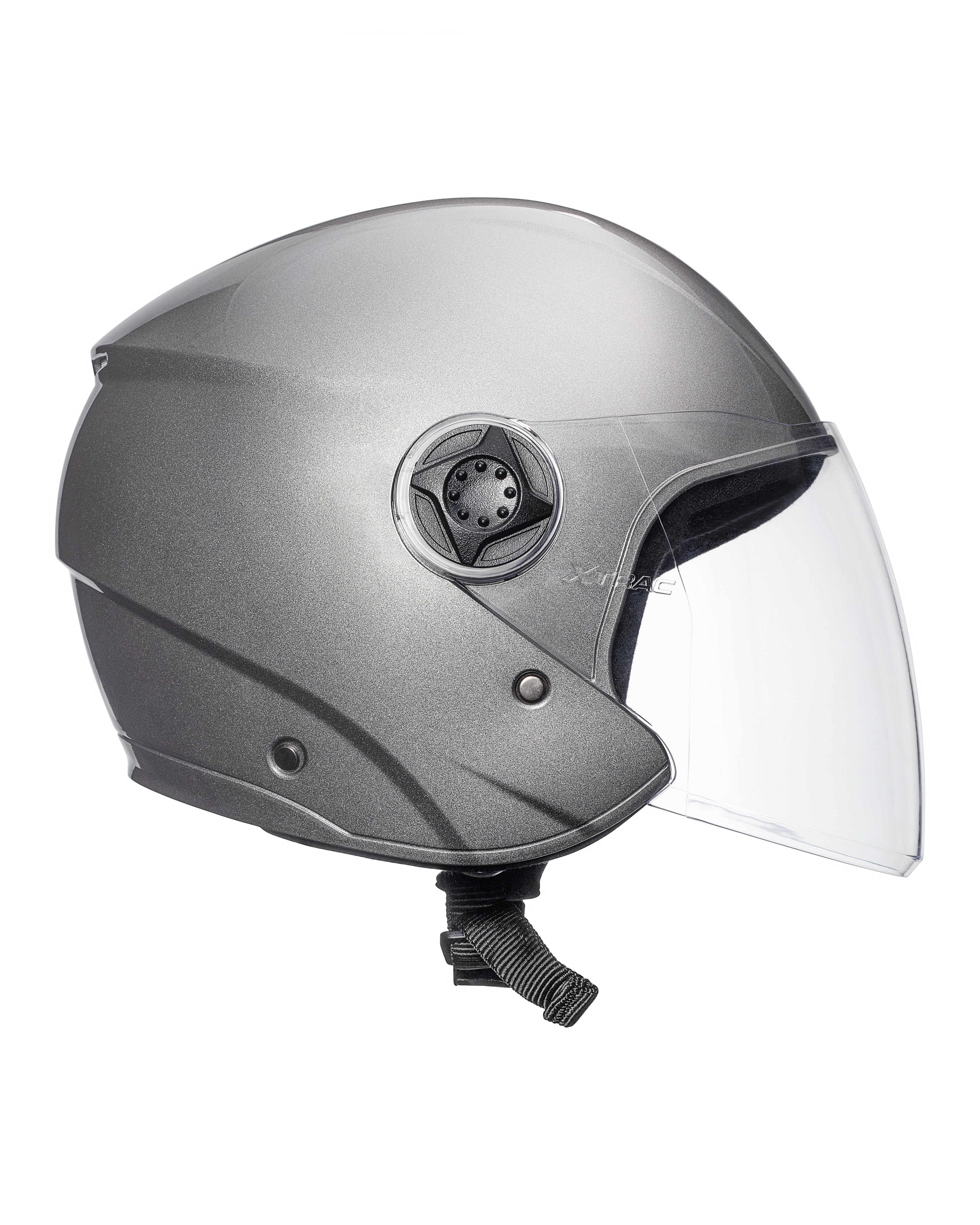 Xtrac Fit ISI Certified Half Face Bike Helmet with Clear Visor | Lightweight Open Face Helmet for Men & Women - Image 53