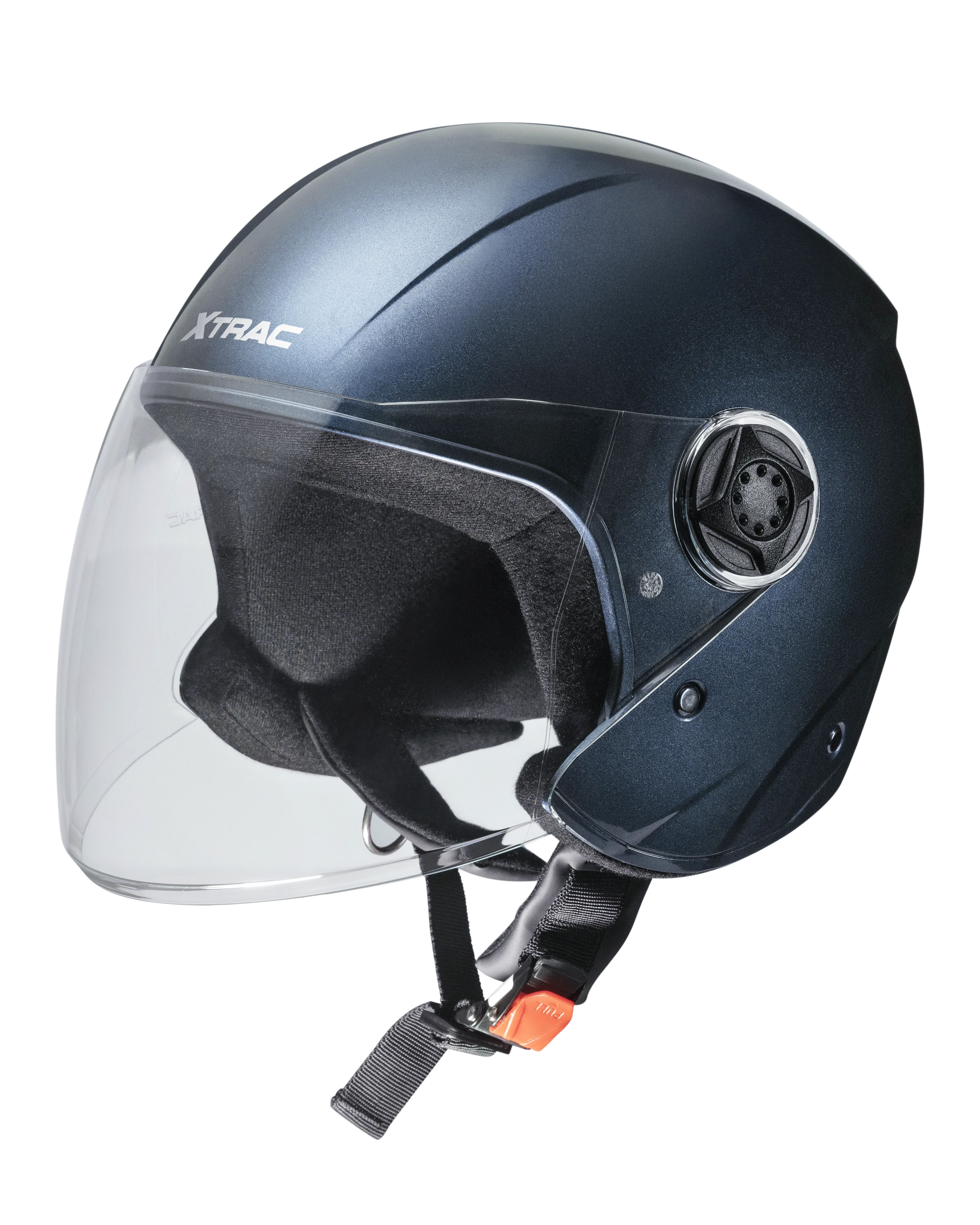 Xtrac Fit ISI Certified Half Face Bike Helmet with Clear Visor | Lightweight Open Face Helmet for Men & Women - Image 59