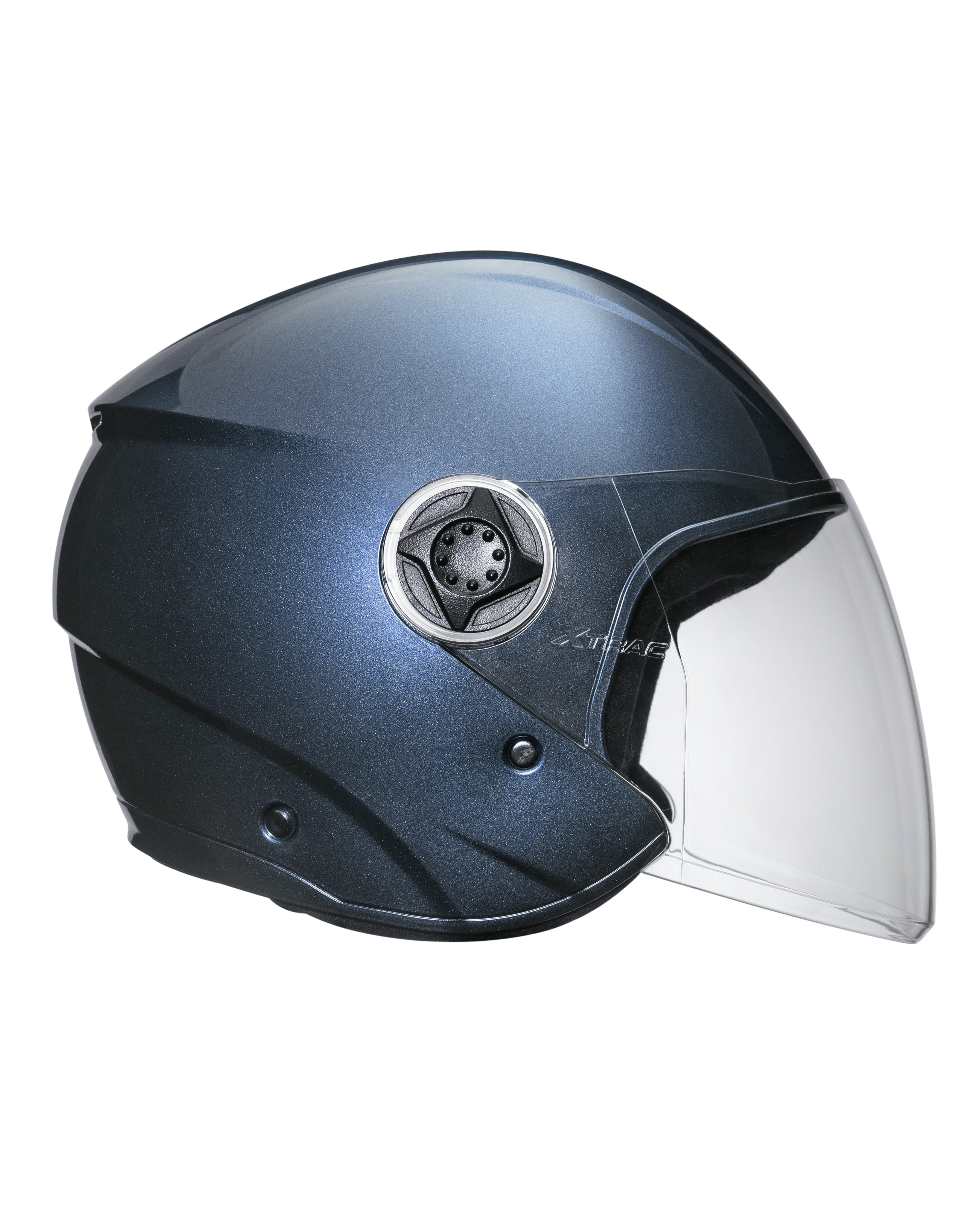 Xtrac Fit ISI Certified Half Face Bike Helmet with Clear Visor | Lightweight Open Face Helmet for Men & Women - Image 62