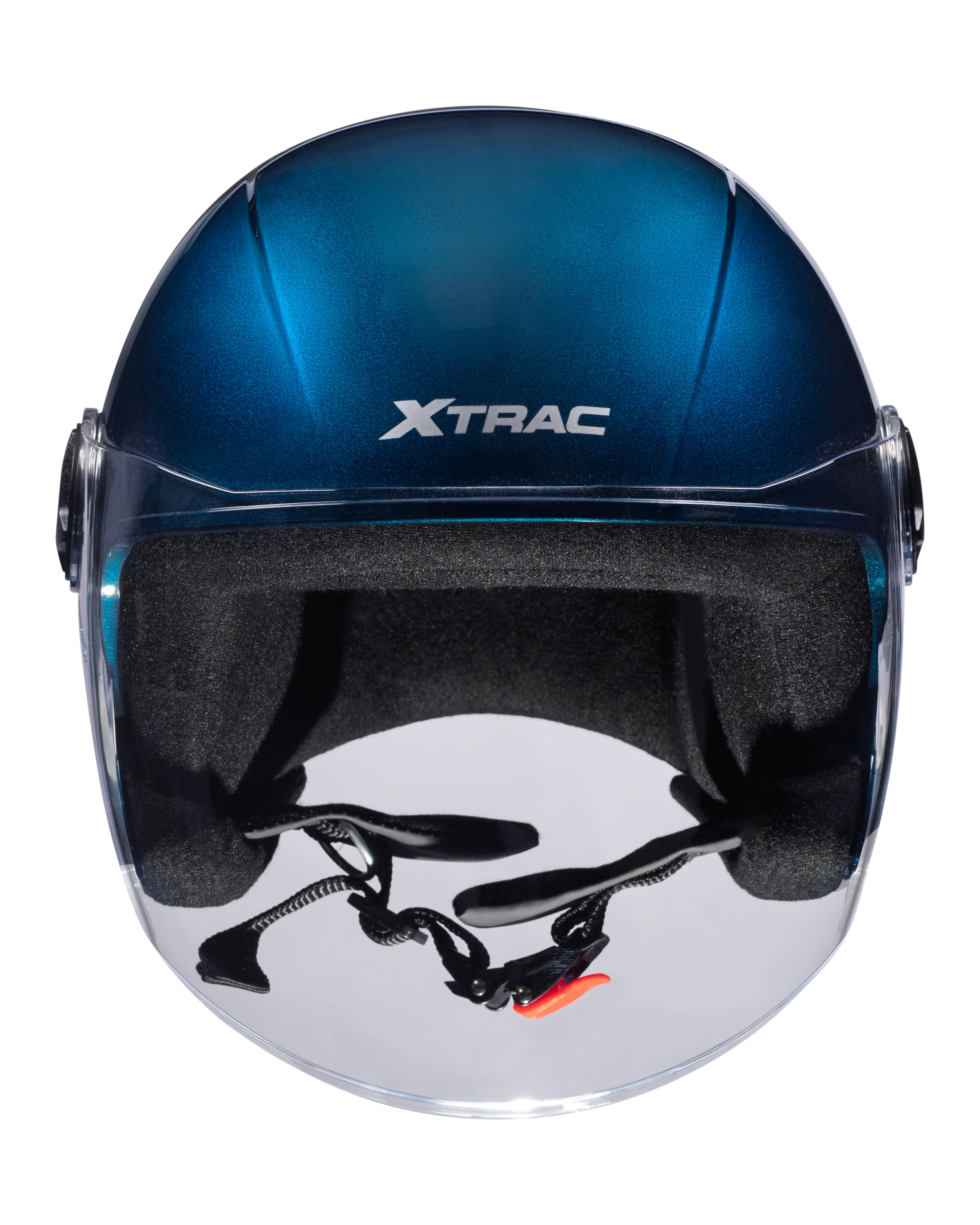 Xtrac Fit ISI Certified Half Face Bike Helmet with Clear Visor | Lightweight Open Face Helmet for Men & Women - Image 64