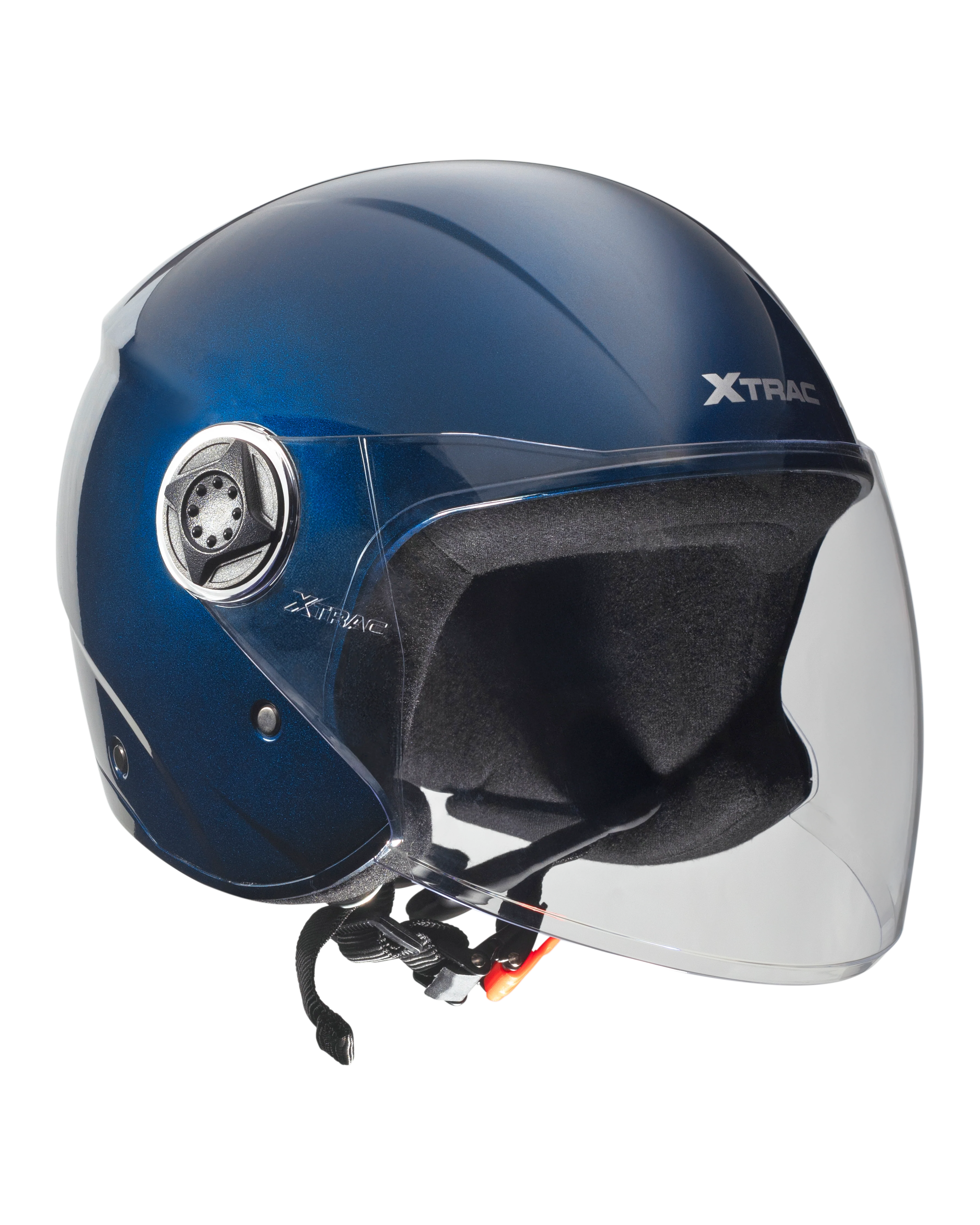 Xtrac Fit ISI Certified Half Face Bike Helmet with Clear Visor | Lightweight Open Face Helmet for Men & Women - Image 69